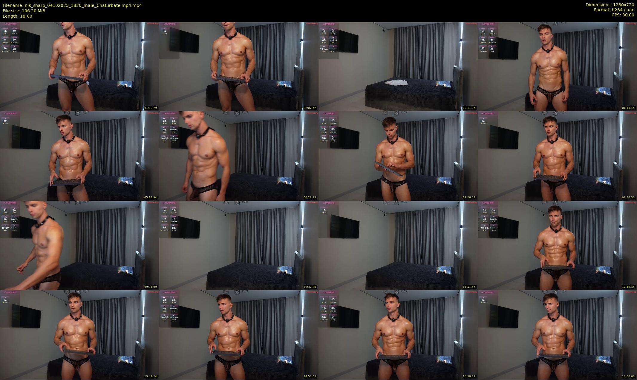 nik_sharp — 18 minute Chaturbate male cam show recording, 720p, Oct 4, 2025