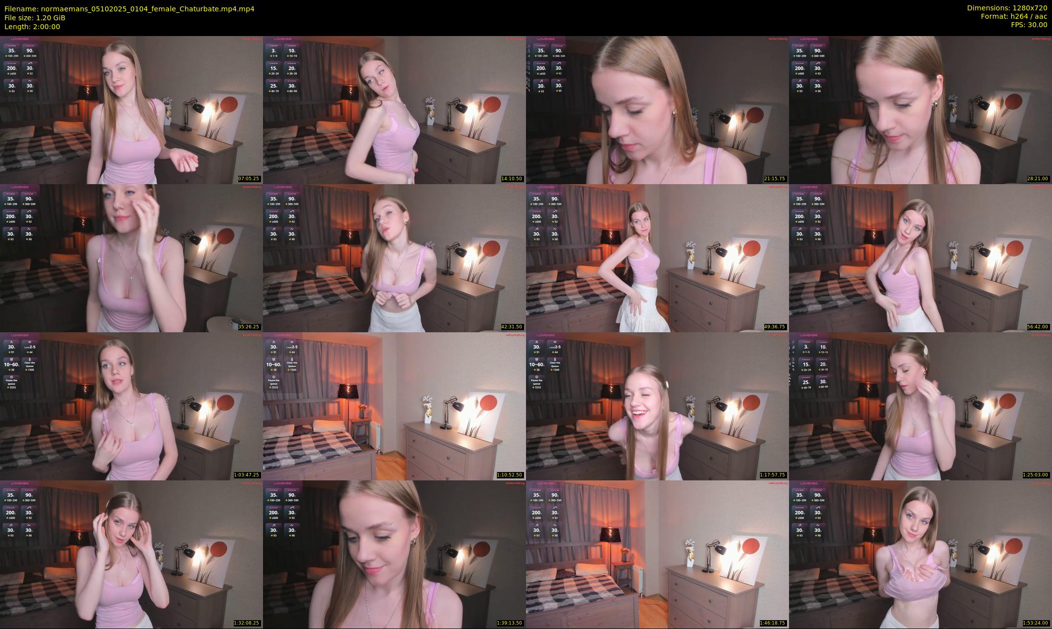 normaemans — 120 minute Chaturbate female cam show recording, 720p, Oct 5, 2025