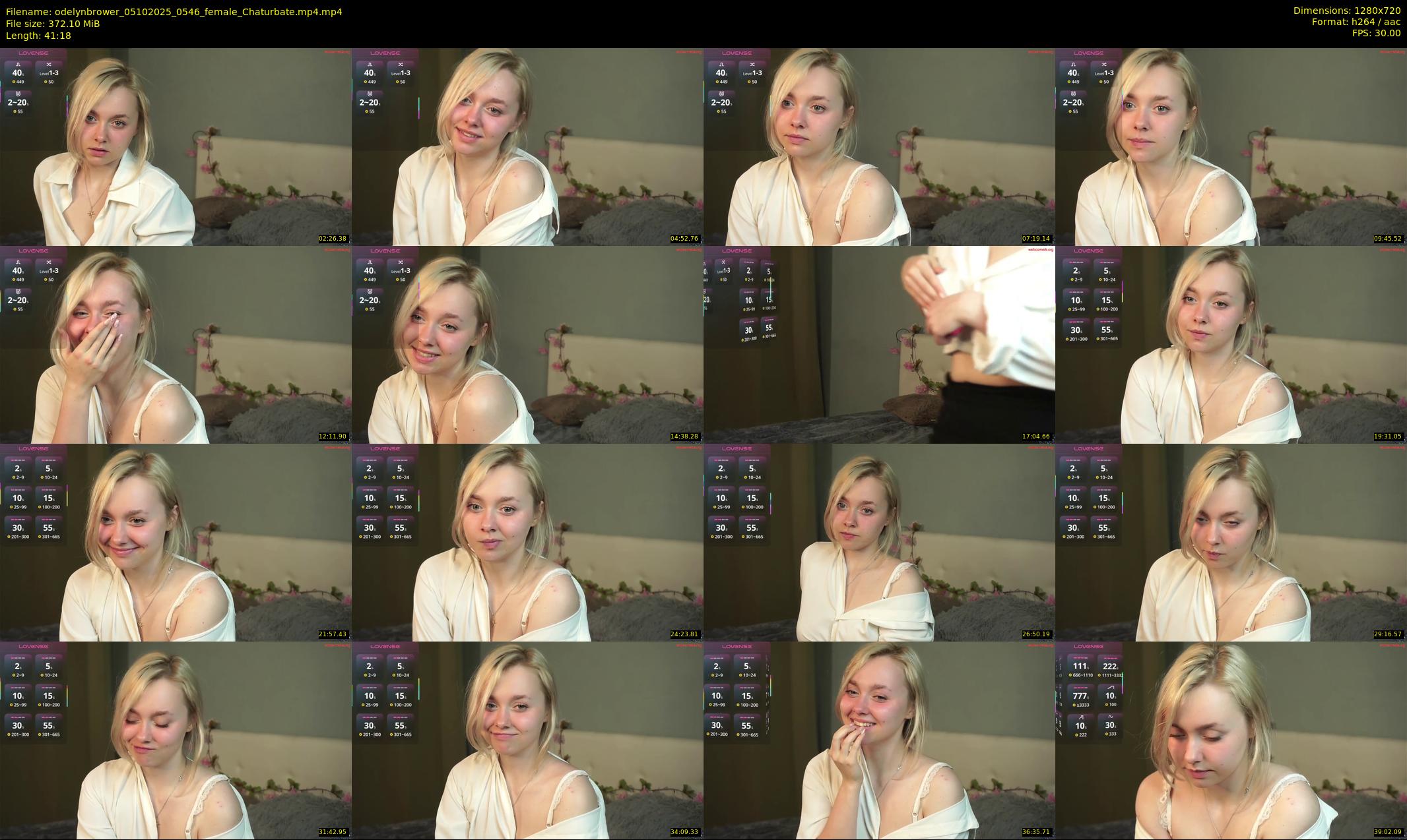 odelynbrower — 42 minute Chaturbate female cam show recording, 720p, Oct 5, 2025