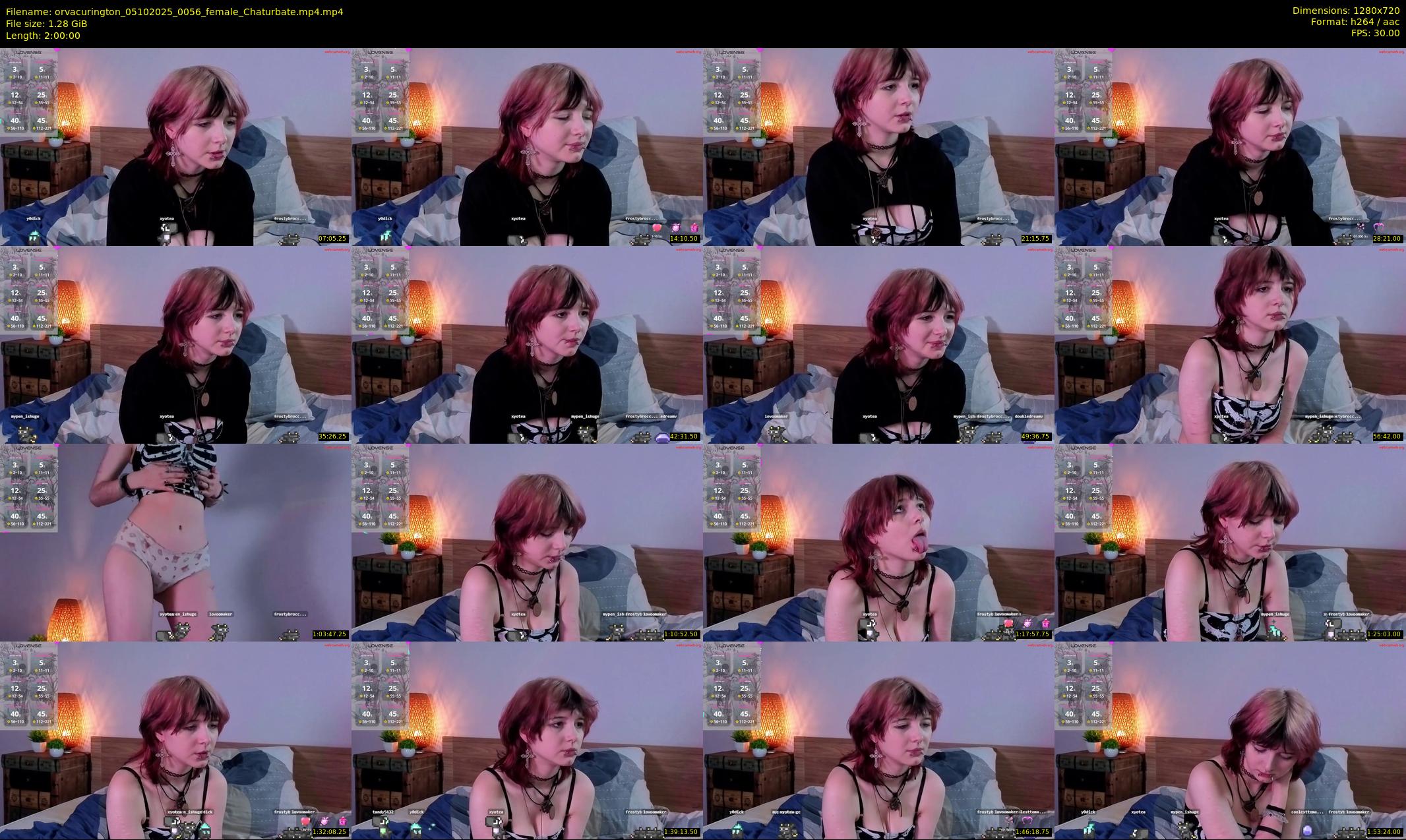orvacurington — 120 minute Chaturbate female cam show recording, 720p, Oct 5, 2025