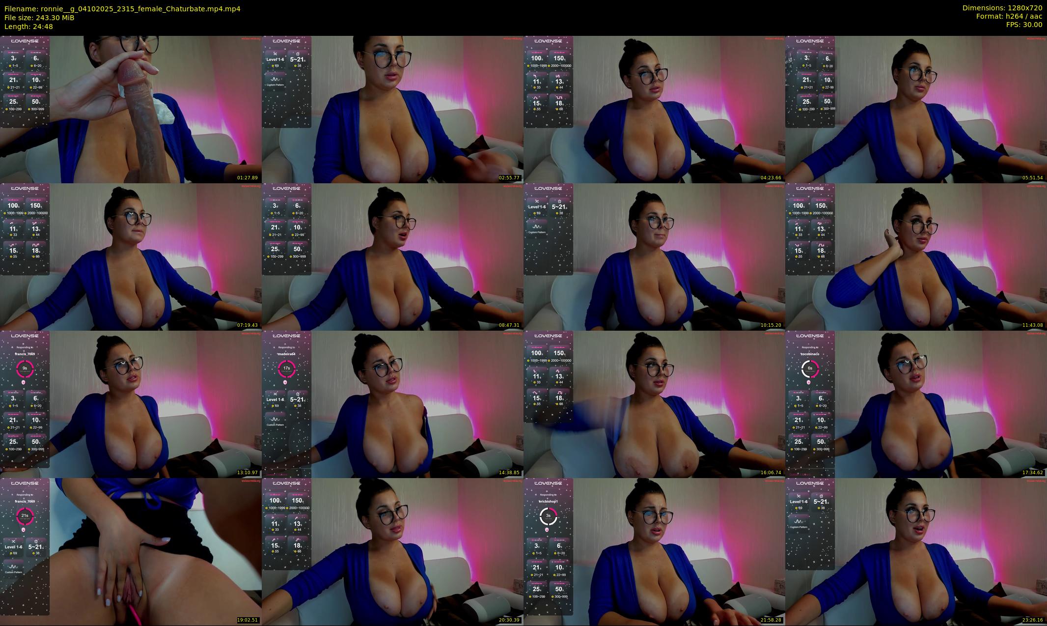 ronnie__g — 25 minute Chaturbate female cam show recording, 720p, Oct 4, 2025