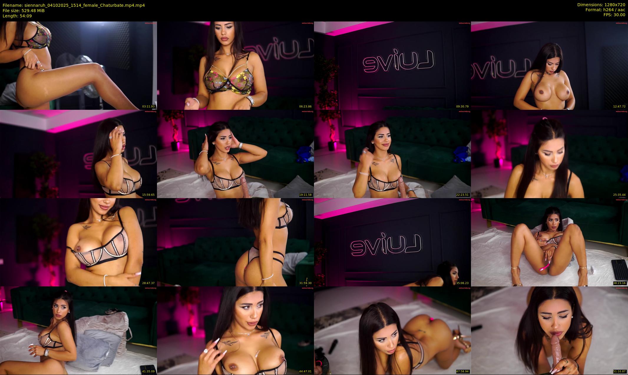 siennaruh — 55 minute Chaturbate female cam show recording, 720p, Oct 4, 2025