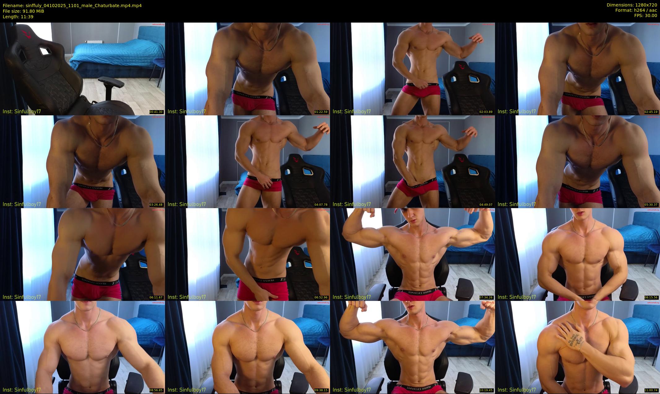 sinffuly — 12 minute Chaturbate male cam show recording, 720p, Oct 4, 2025