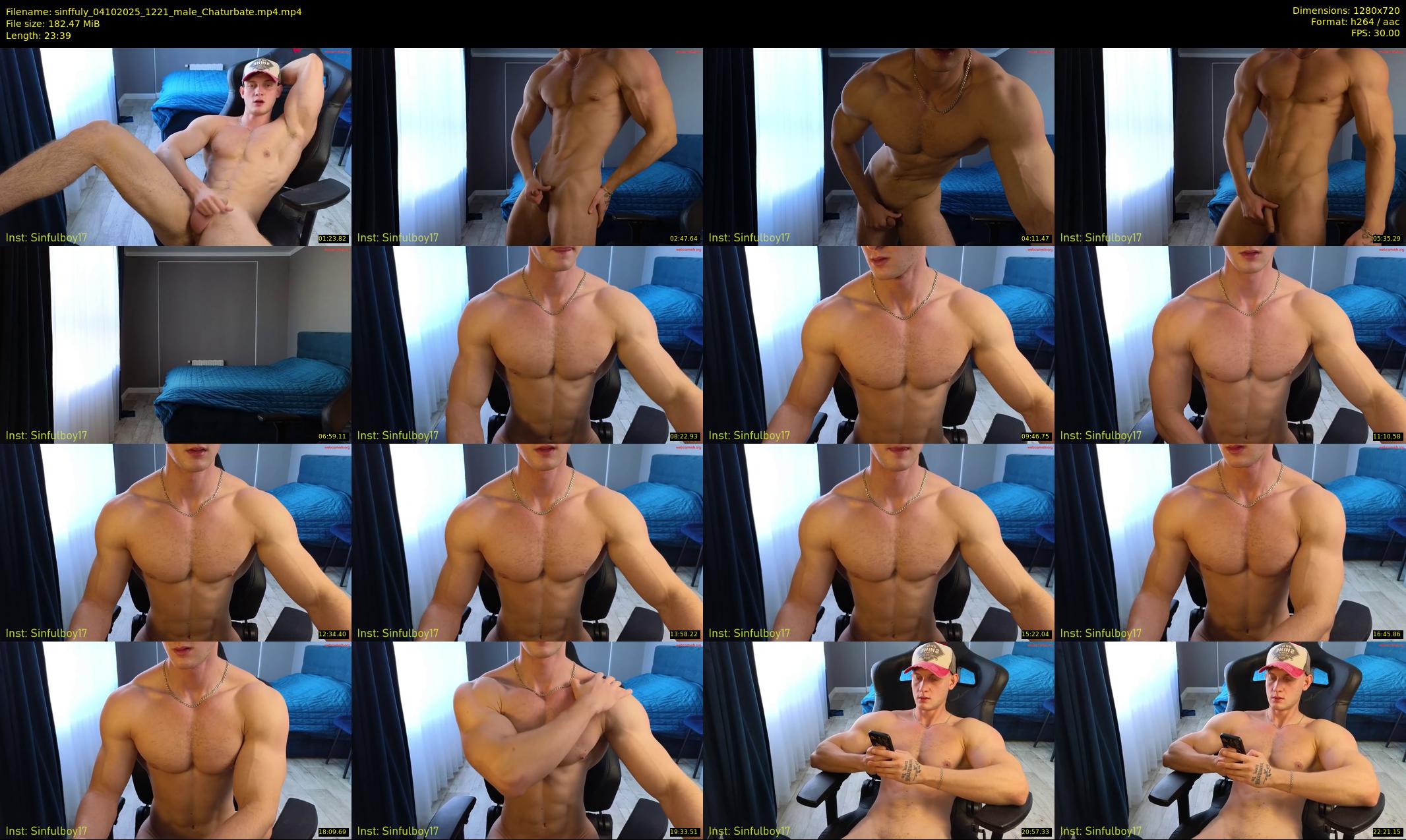 sinffuly — 24 minute Chaturbate male cam show recording, 720p, Oct 4, 2025