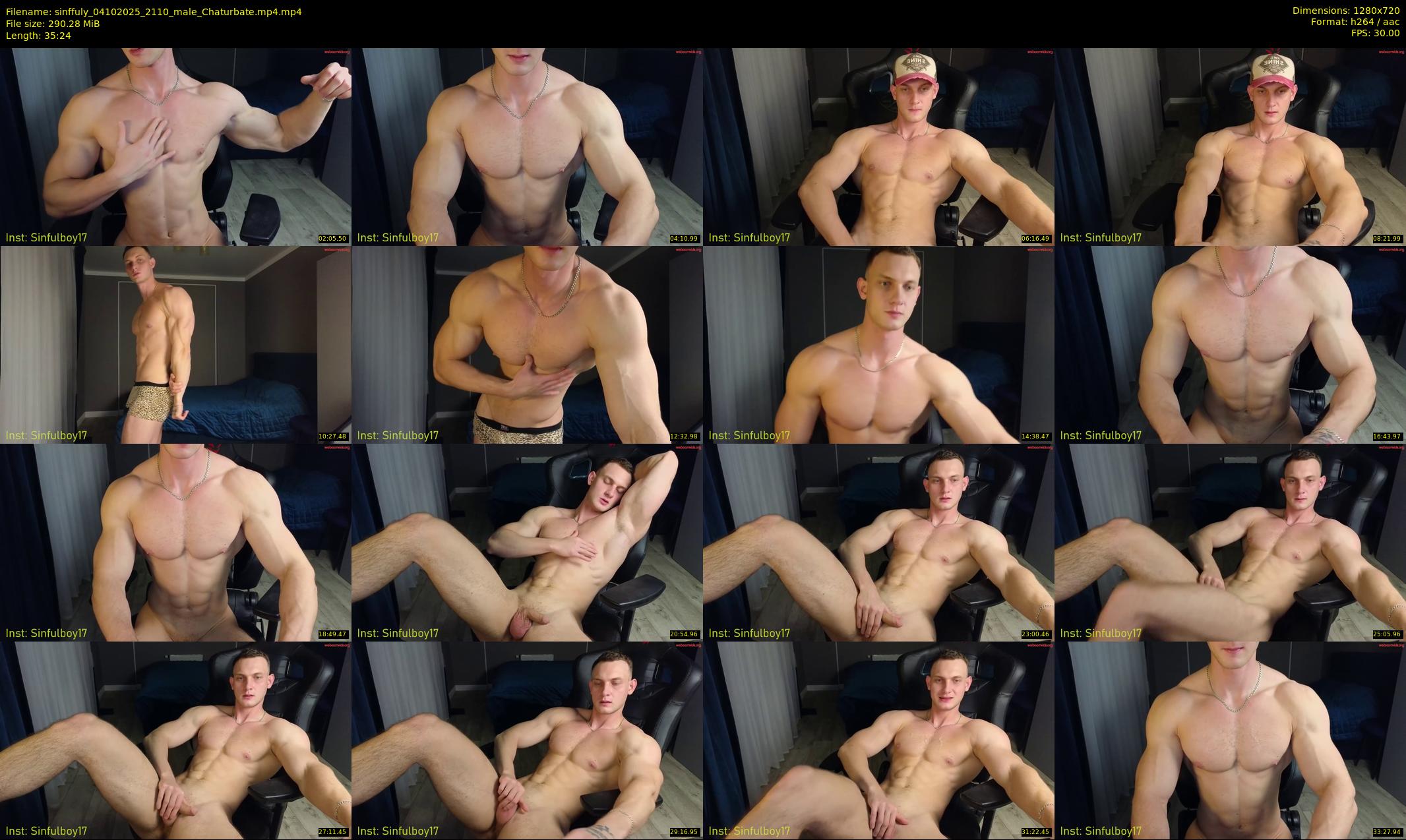 sinffuly — 36 minute Chaturbate male cam show recording, 720p, Oct 4, 2025