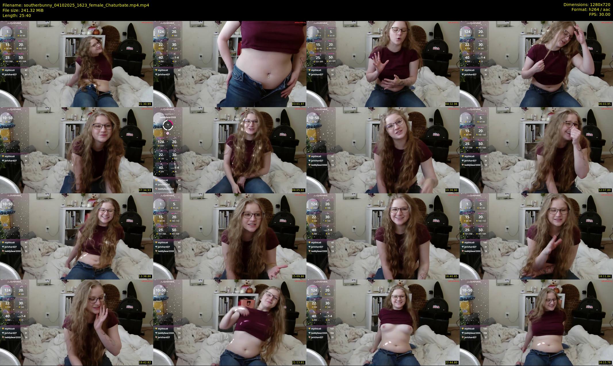 southerbunny — 26 minute Chaturbate female cam show recording, 720p, Oct 4, 2025