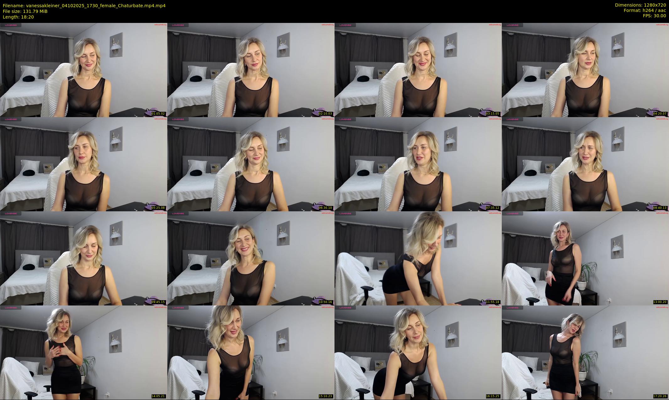 vanessakleiner — 19 minute Chaturbate female cam show recording, 720p, Oct 4, 2025
