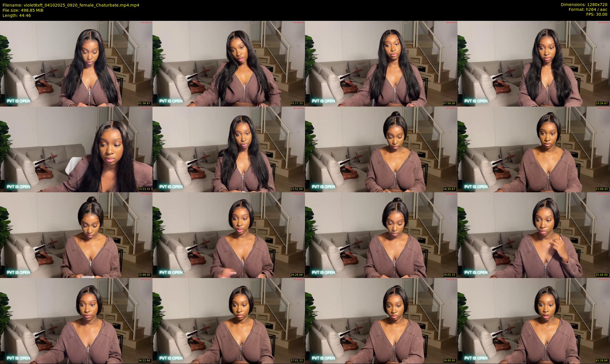 violet6xft — 45 minute Chaturbate female cam show recording, 720p, Oct 4, 2025
