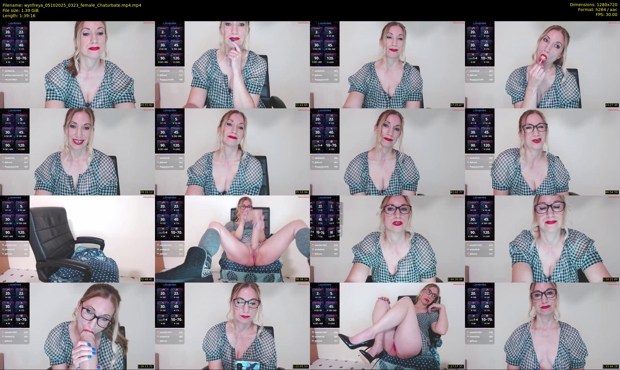 wynfreya — 100 minute Chaturbate female cam show recording, 720p, Oct 5, 2025