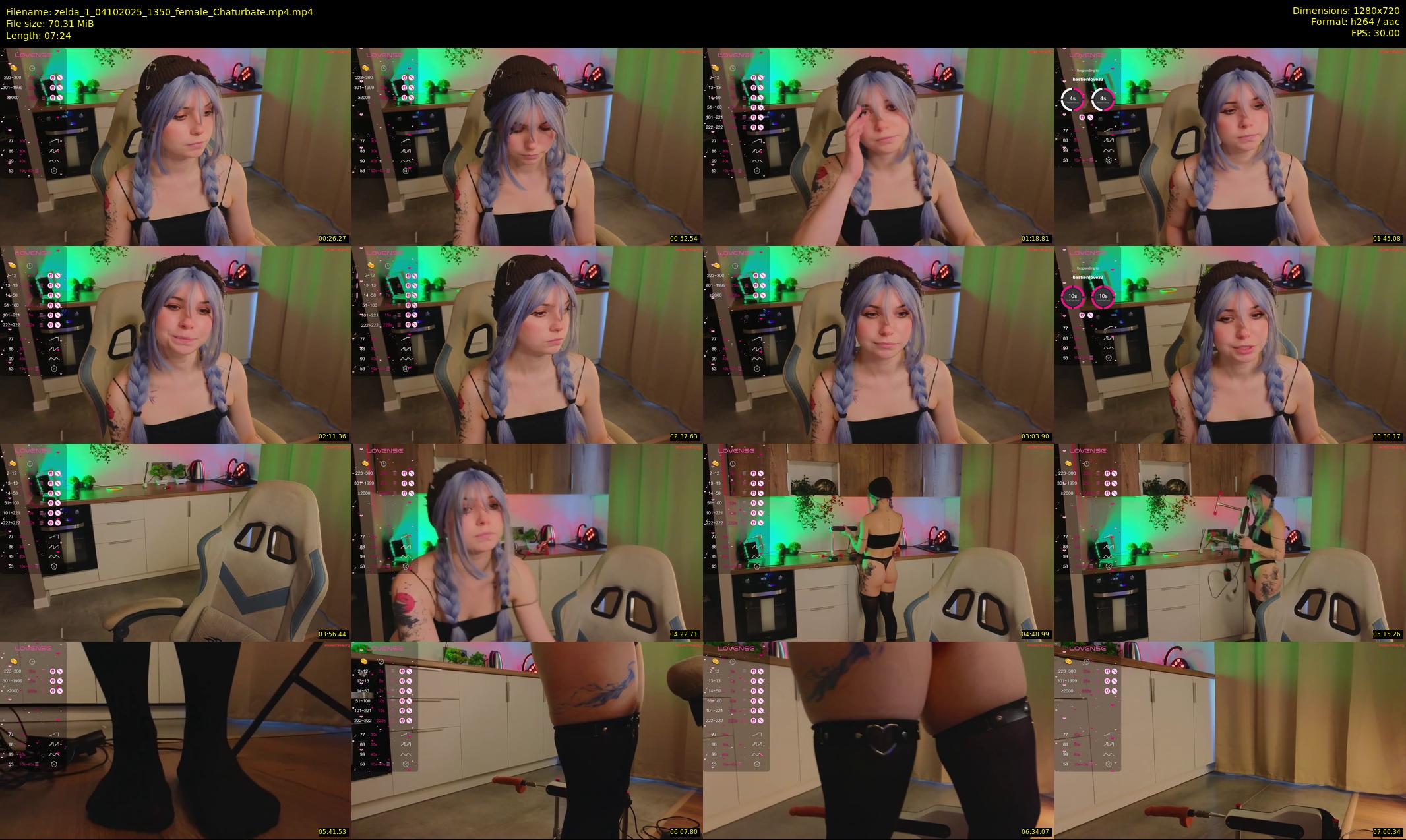 zelda_1 — 8 minute Chaturbate female cam show recording, 720p, Oct 4, 2025