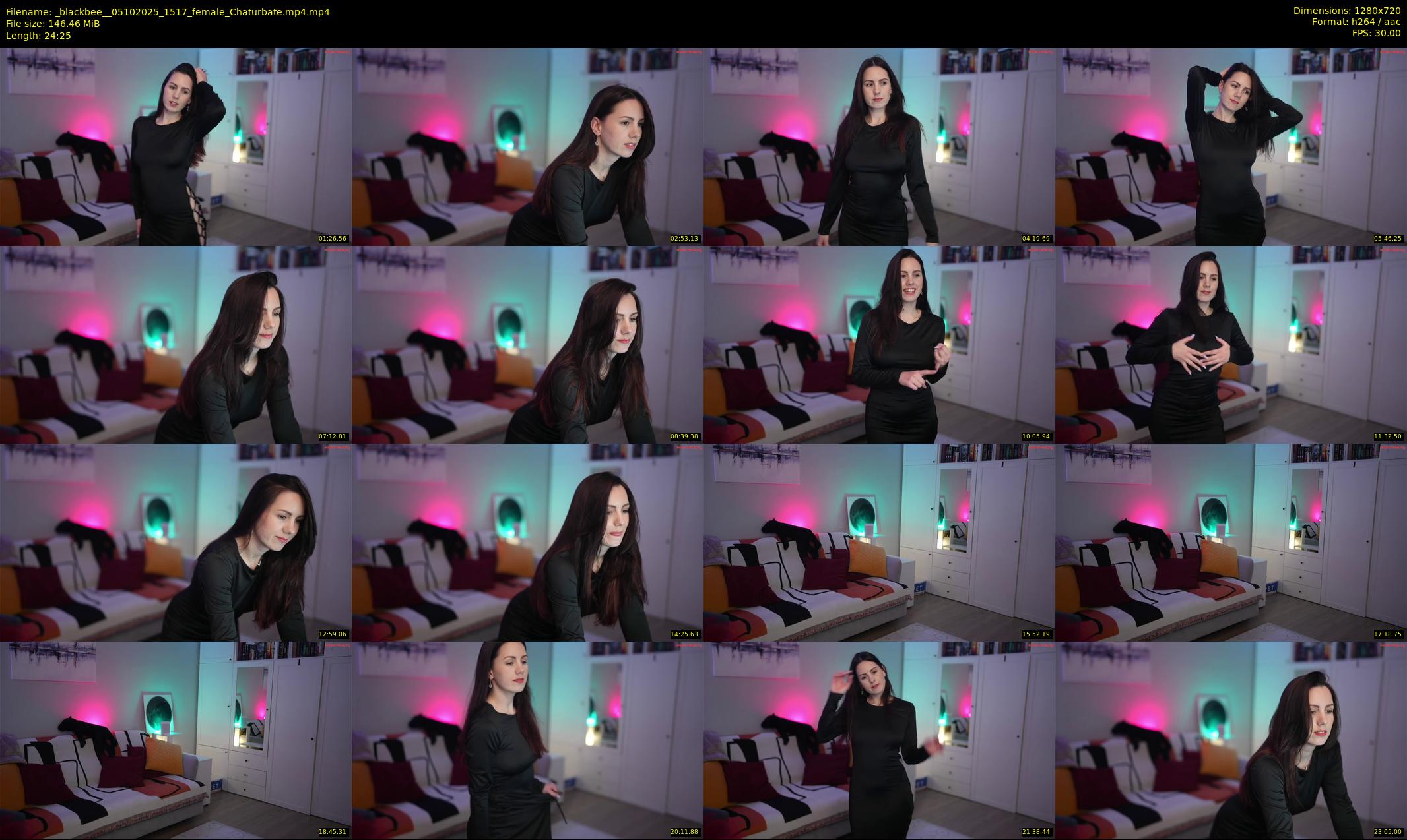 _blackbee_ — 25 minute Chaturbate female cam show recording, 720p, Oct 5, 2025
