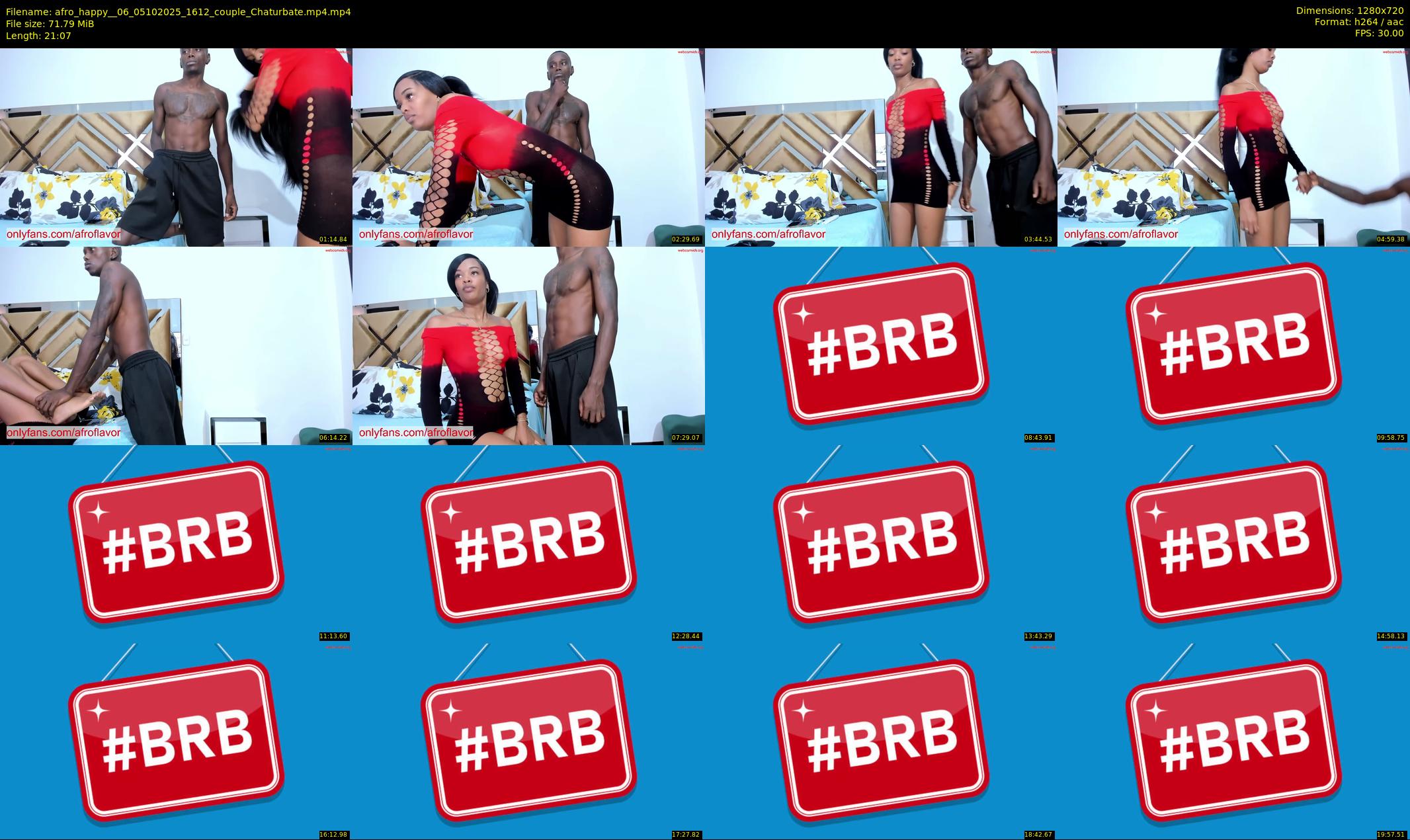 afro_happy__06 — 22 minute Chaturbate couple cam show recording, 720p, Oct 5, 2025