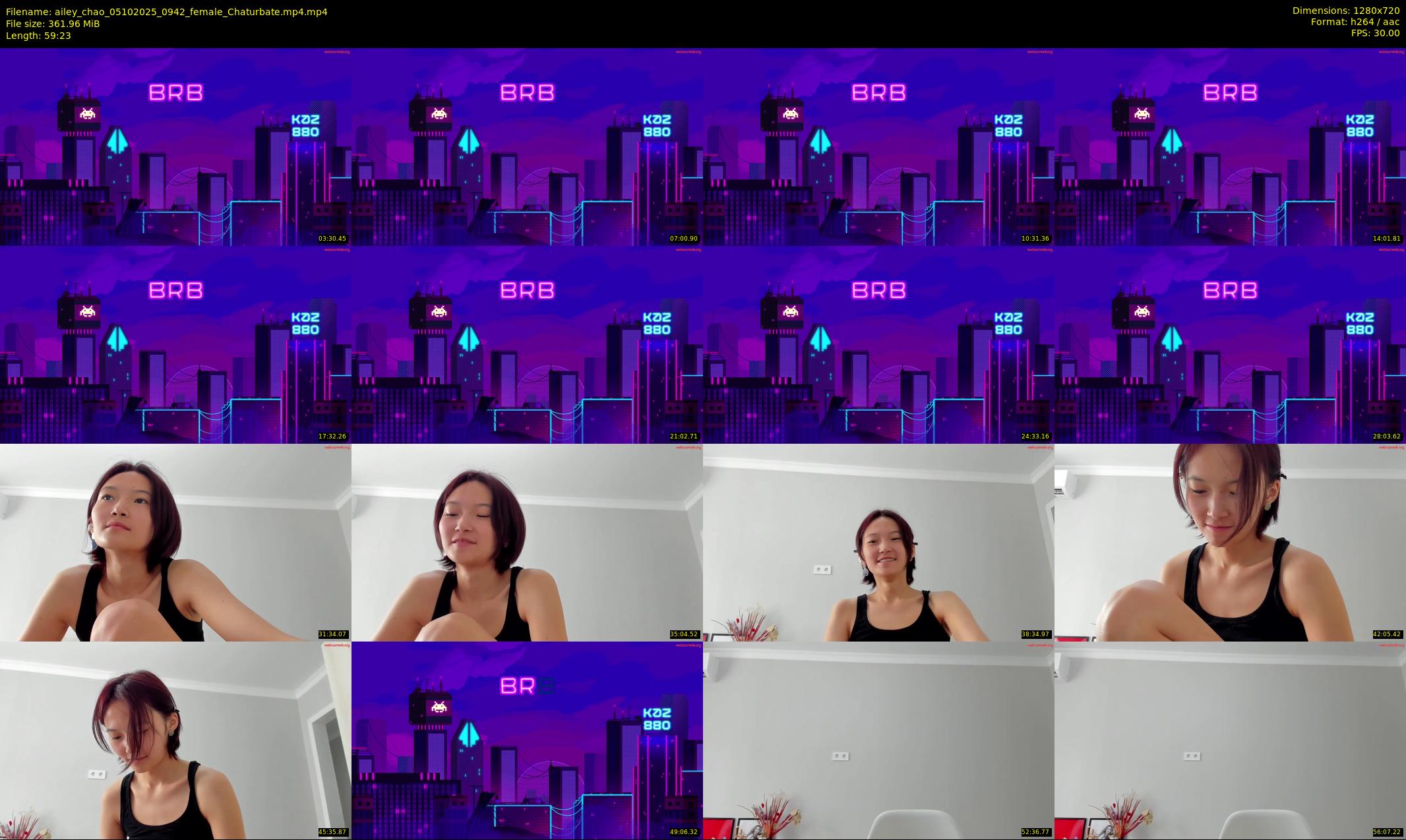 ailey_chao — 60 minute Chaturbate female cam show recording, 720p, Oct 5, 2025
