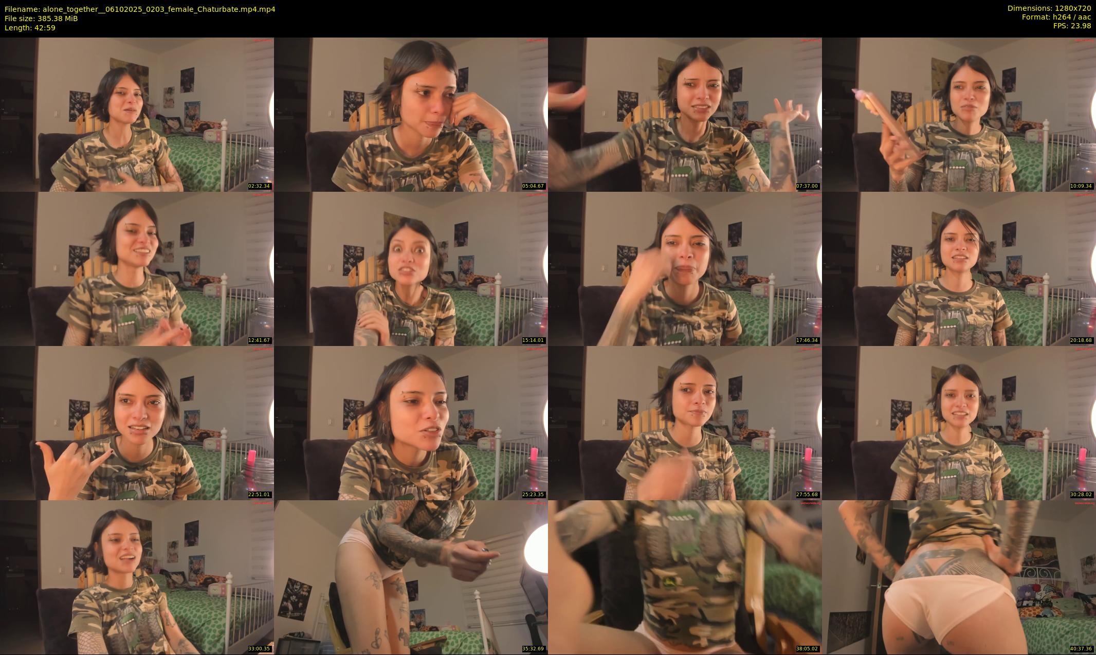 alone_together_ — 43 minute Chaturbate female cam show recording, 720p, Oct 6, 2025