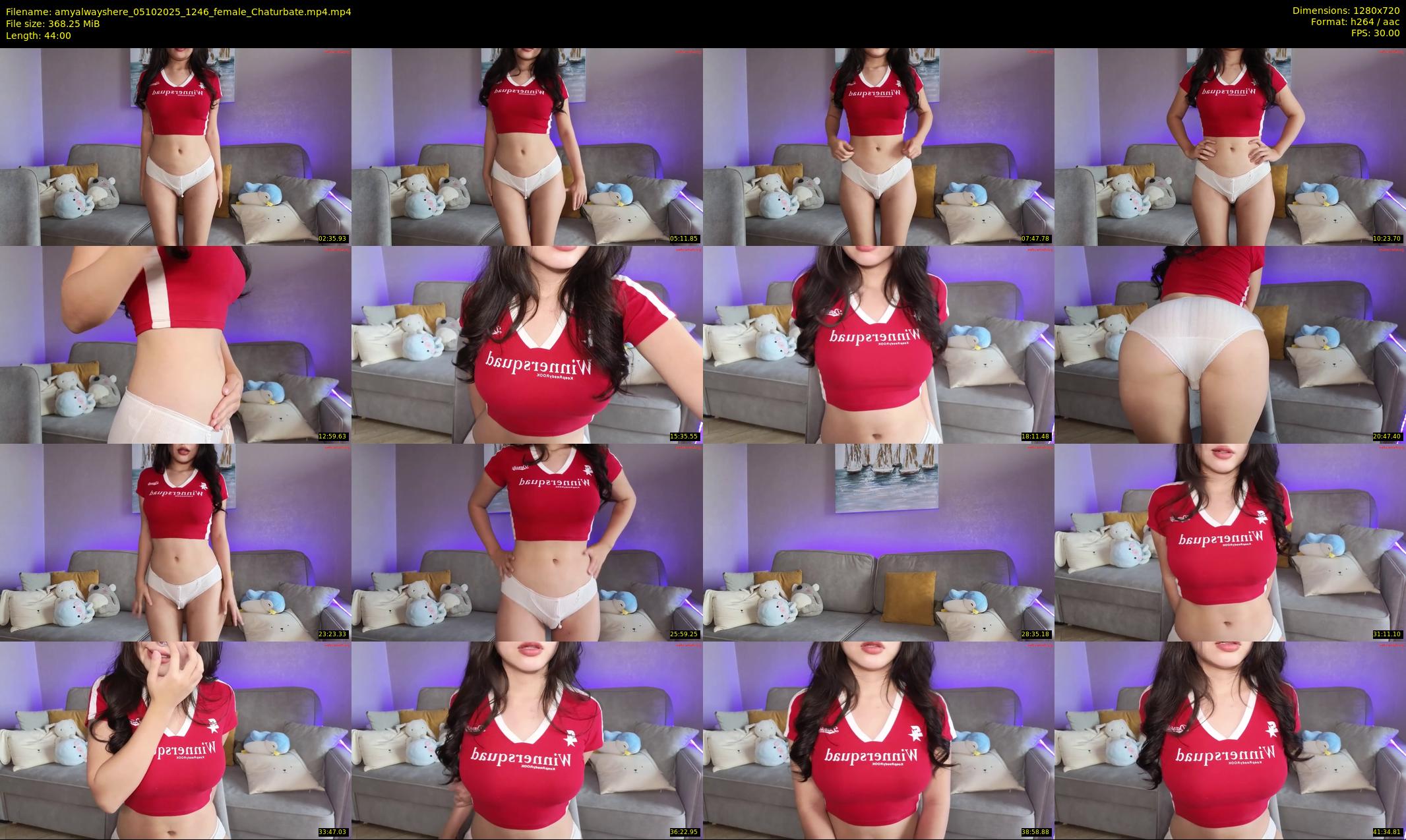 amyalwayshere — 44 minute Chaturbate female cam show recording, 720p, Oct 5, 2025