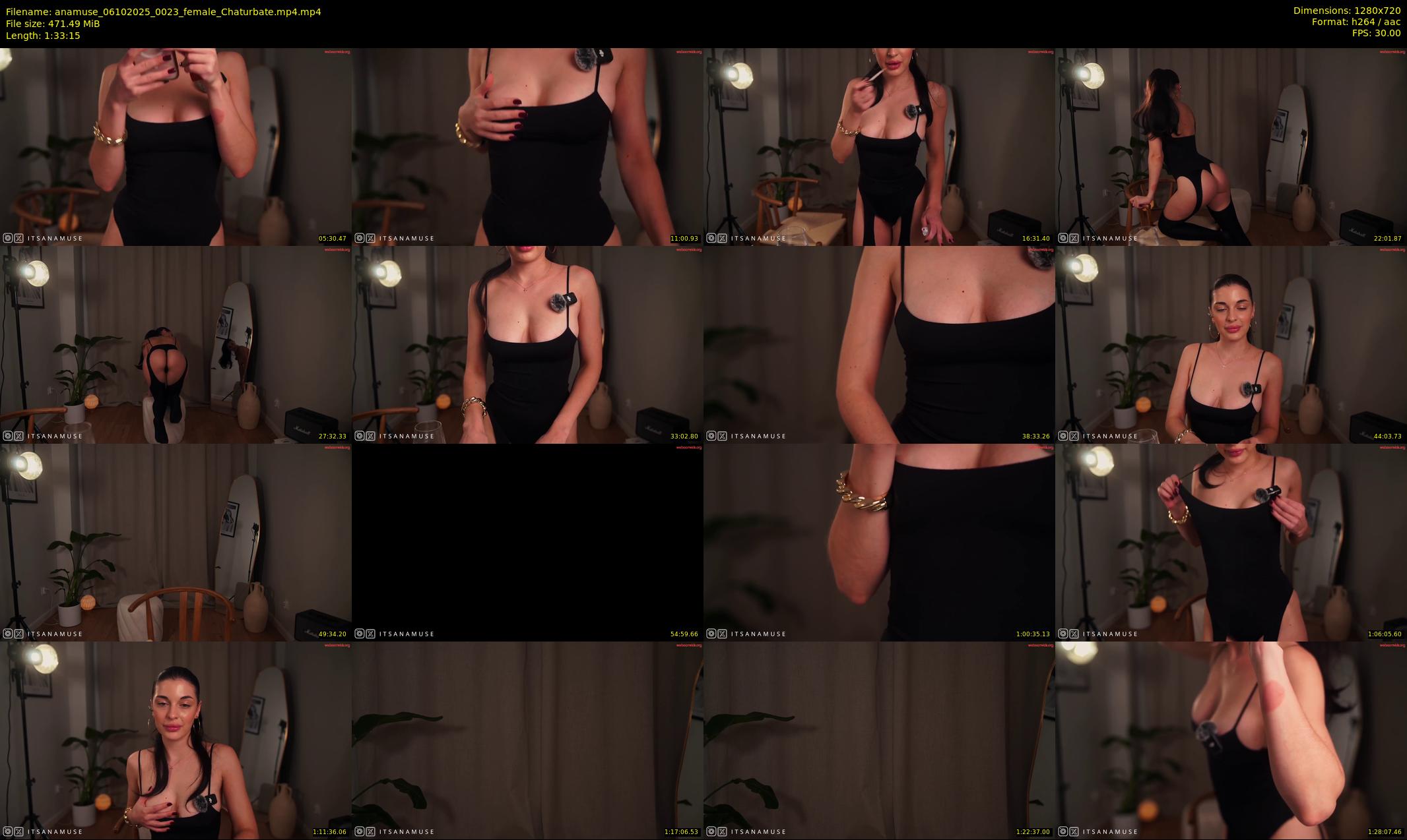 anamuse — 94 minute Chaturbate female cam show recording, 720p, Oct 6, 2025