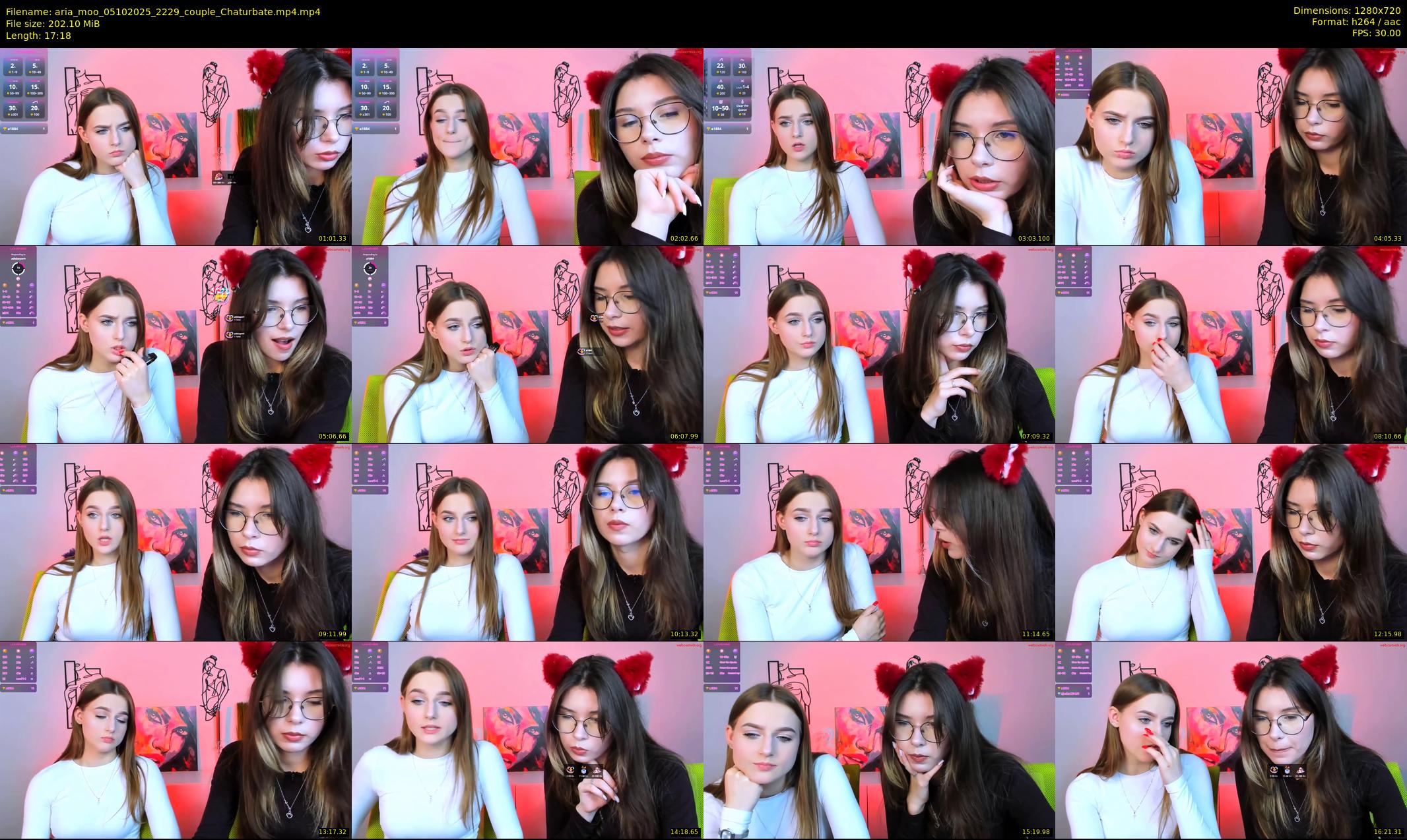aria_moo — 18 minute Chaturbate couple cam show recording, 720p, Oct 5, 2025