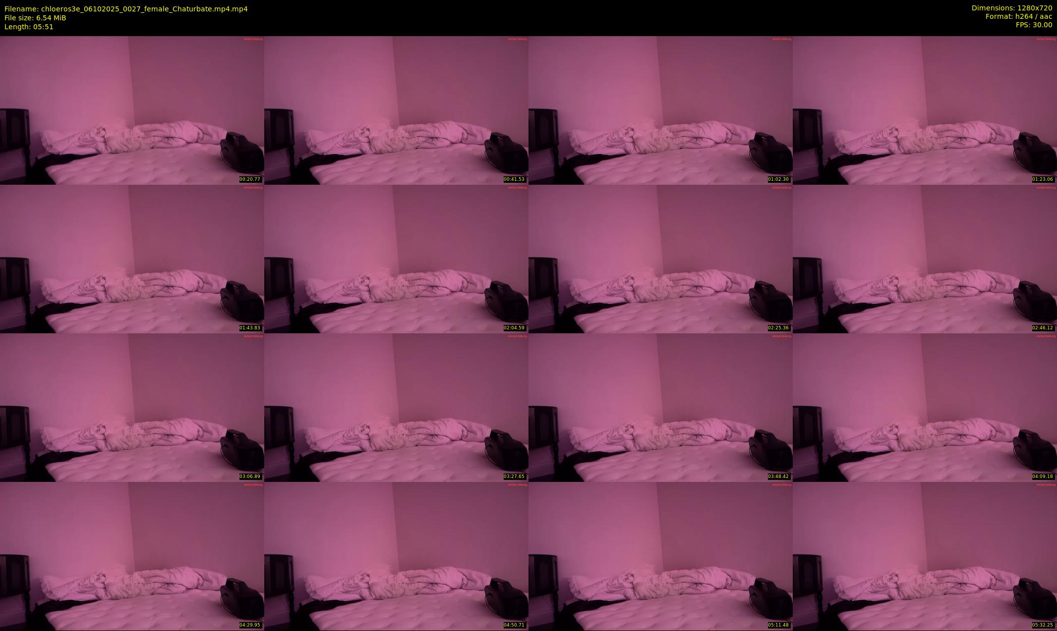 chloeros3e — 6 minute Chaturbate female cam show recording, 720p, Oct 6, 2025
