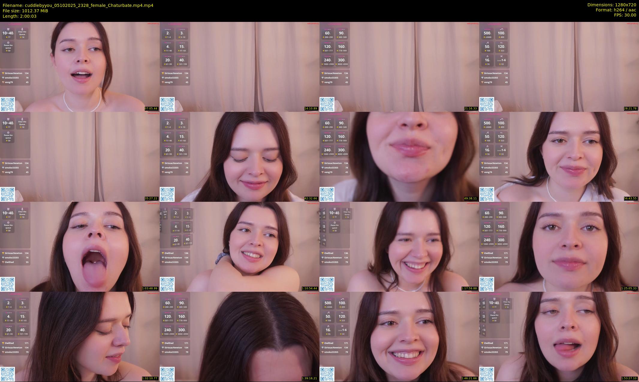 cuddlebyyou — 121 minute Chaturbate female cam show recording, 720p, Oct 5, 2025