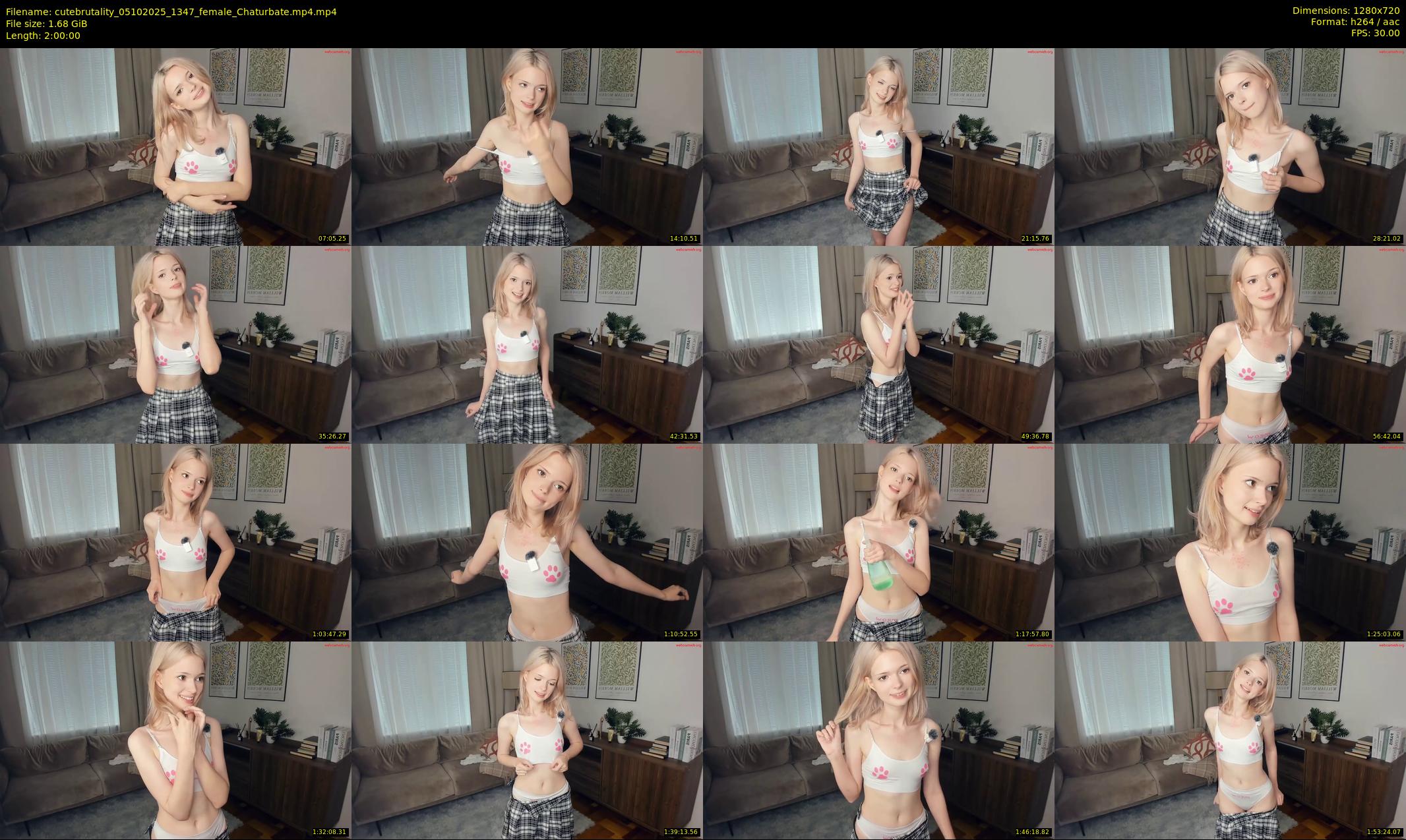 cutebrutality — 120 minute Chaturbate female cam show recording, 720p, Oct 5, 2025
