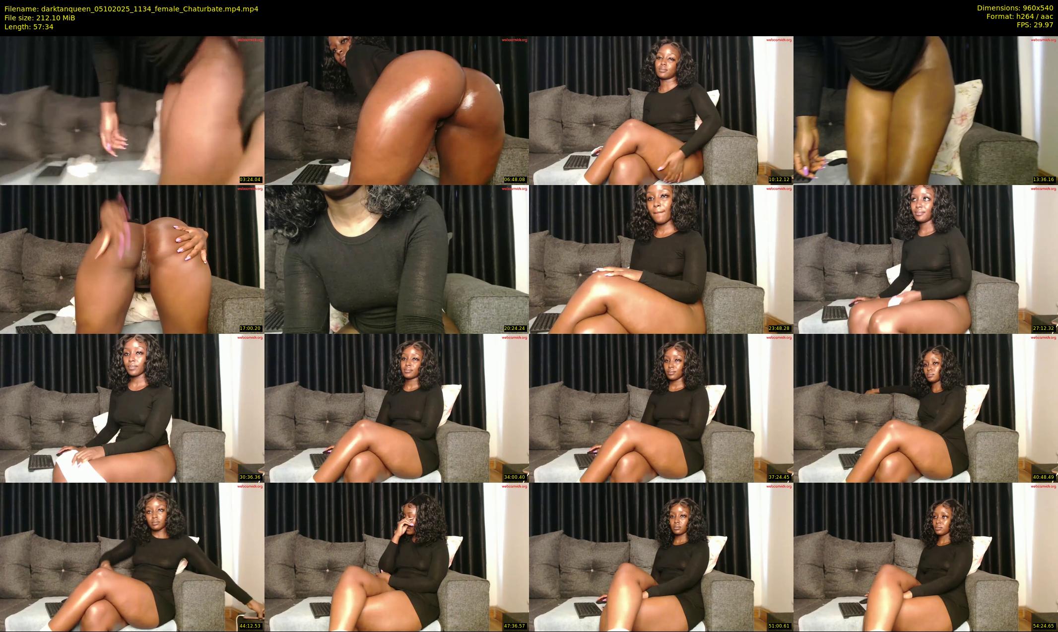 darktanqueen — 58 minute Chaturbate female cam show recording, 480p, Oct 5, 2025