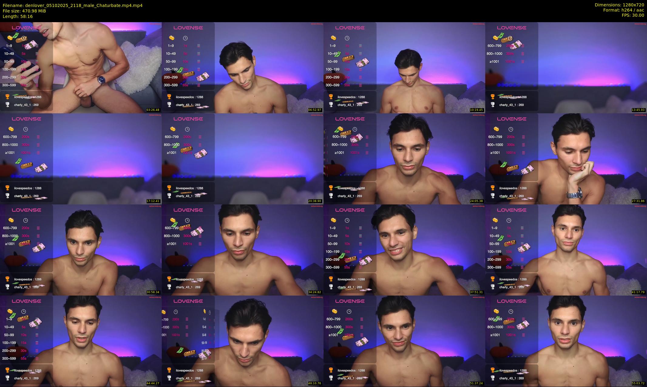 denlover — 59 minute Chaturbate male cam show recording, 720p, Oct 5, 2025
