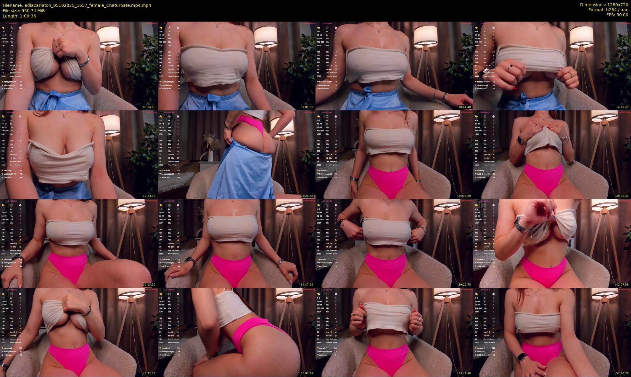 edlacarleton — 61 minute Chaturbate female cam show recording, 720p, Oct 5, 2025