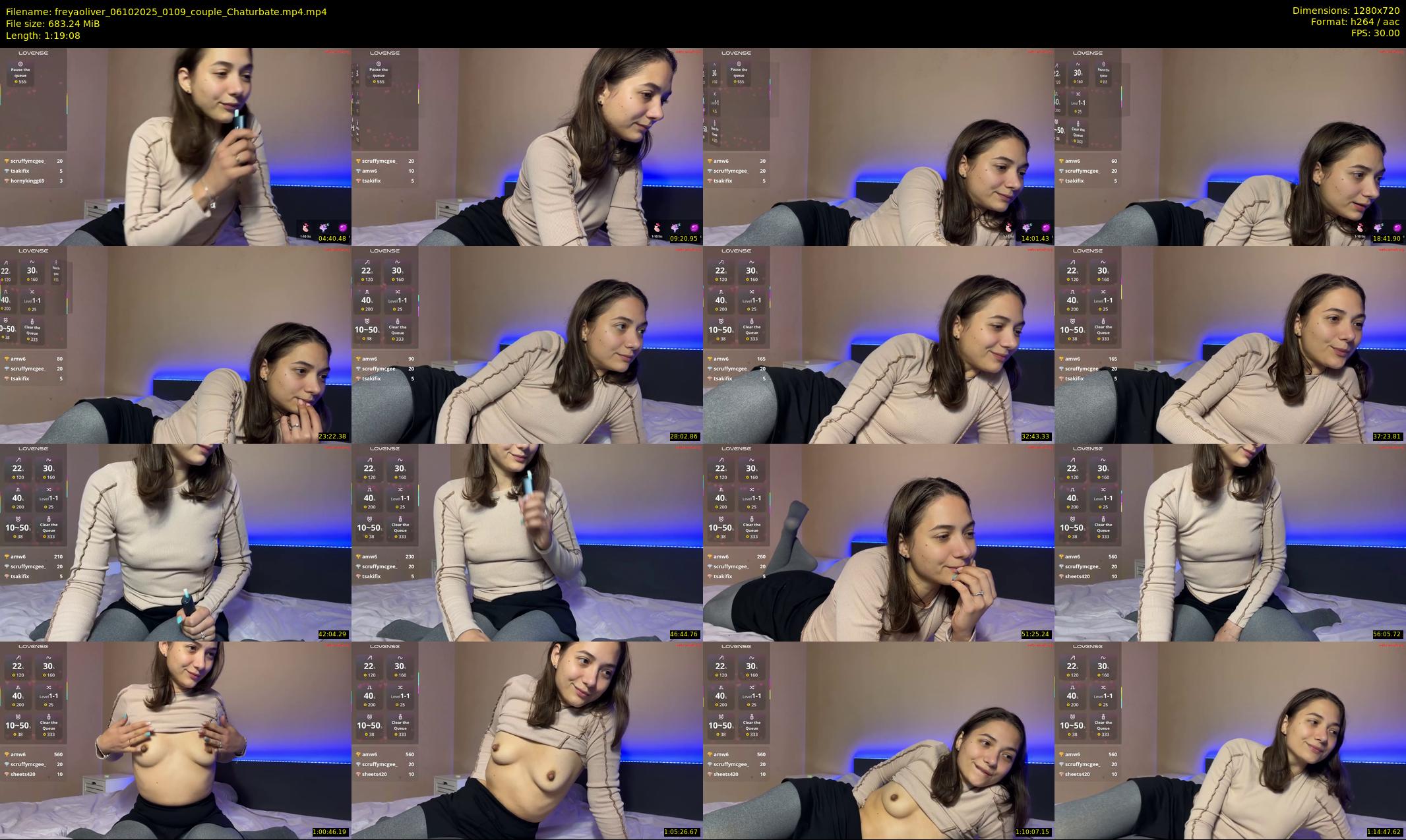 freyaoliver — 80 minute Chaturbate couple cam show recording, 720p, Oct 6, 2025