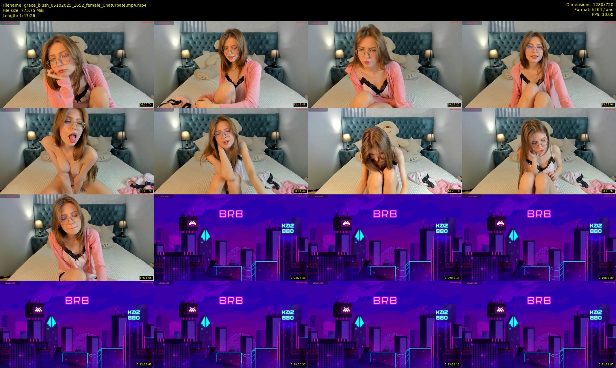 grace_blush — 108 minute Chaturbate female cam show recording, 720p, Oct 5, 2025