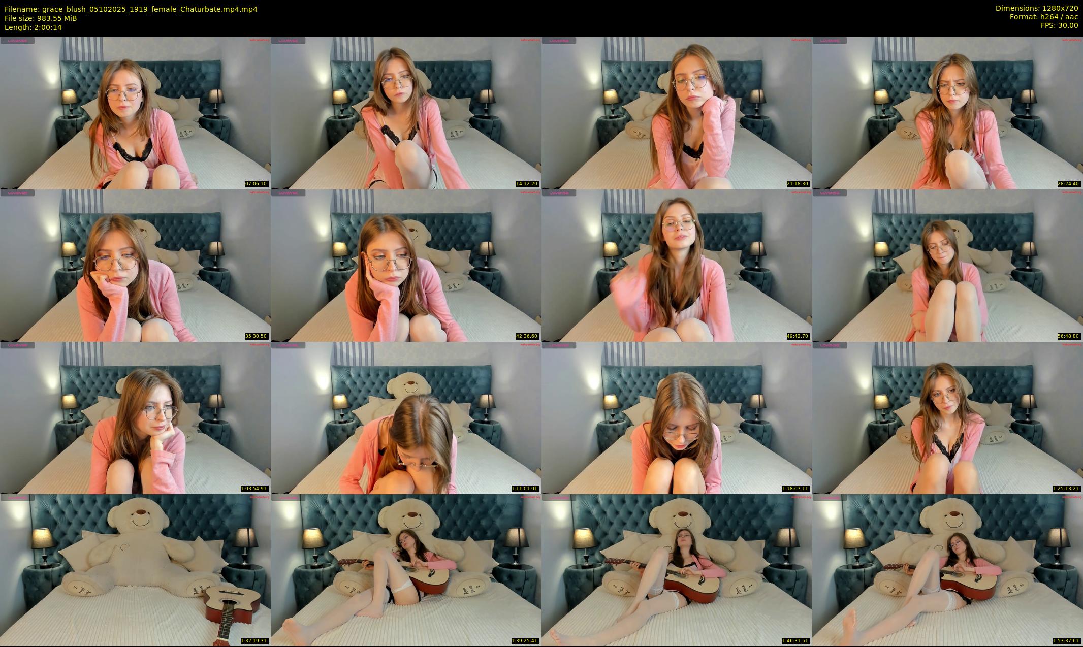 grace_blush — 121 minute Chaturbate female cam show recording, 720p, Oct 5, 2025