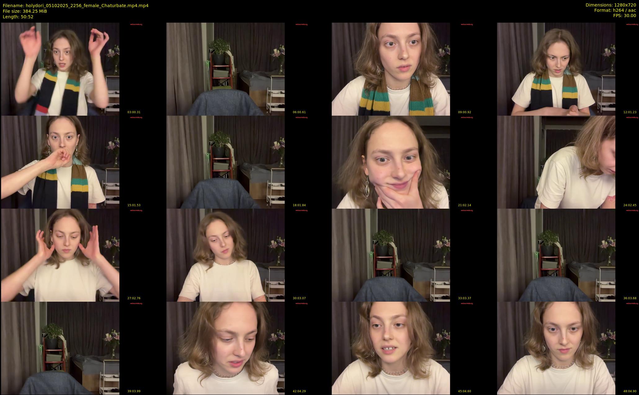 holydori — 51 minute Chaturbate female cam show recording, 720p, Oct 5, 2025