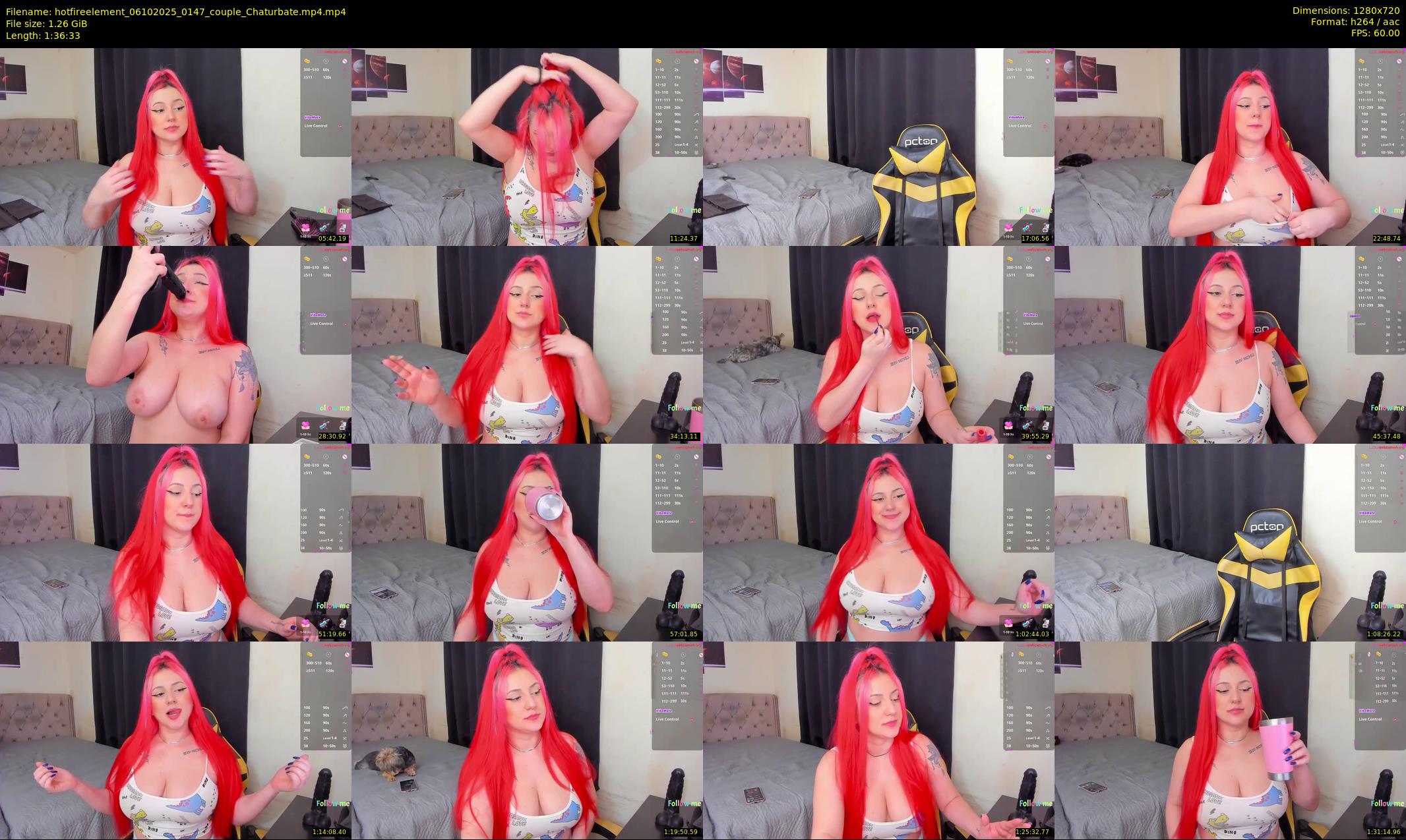 hotfireelement — 97 minute Chaturbate couple cam show recording, 720p, Oct 6, 2025
