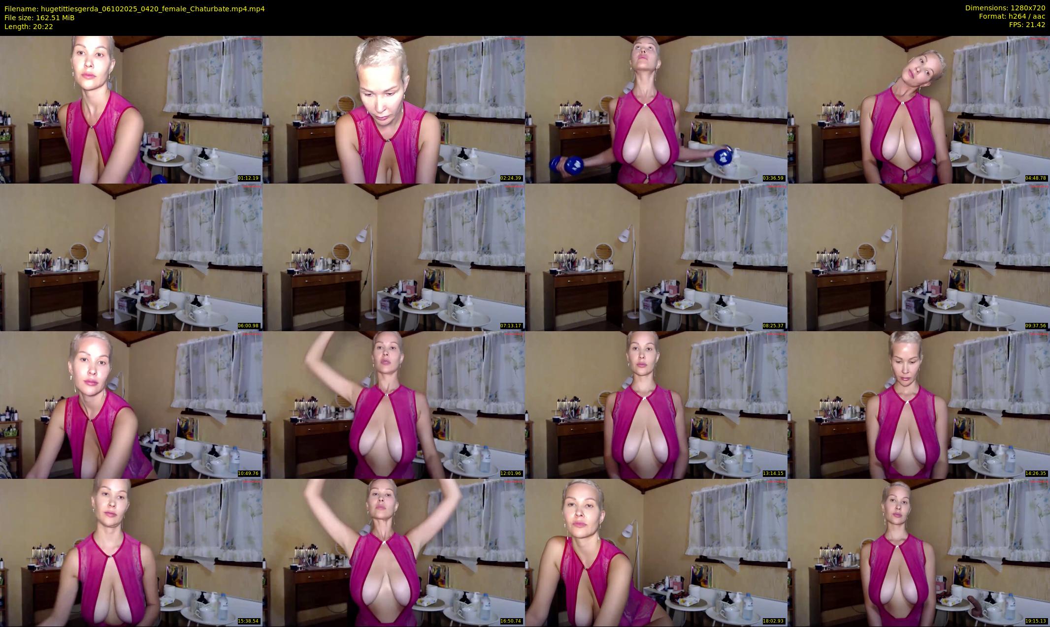 hugetittiesgerda — 21 minute Chaturbate female cam show recording, 720p, Oct 6, 2025