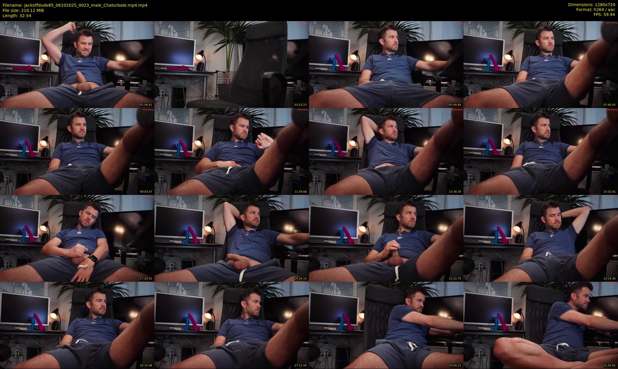 jackoffdude85 — 33 minute Chaturbate male cam show recording, 720p, Oct 6, 2025