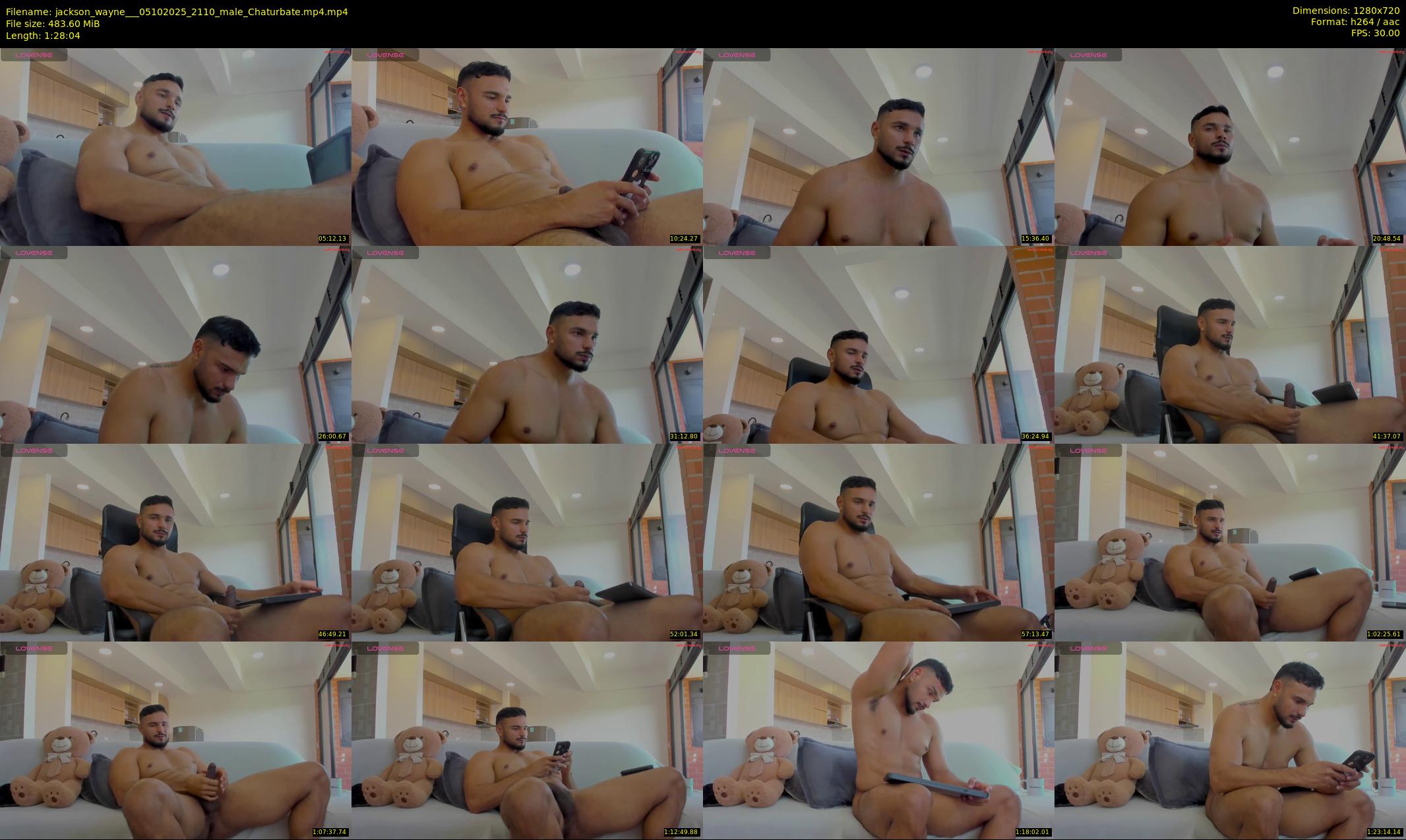 jackson_wayne__ — 89 minute Chaturbate male cam show recording, 720p, Oct 5, 2025