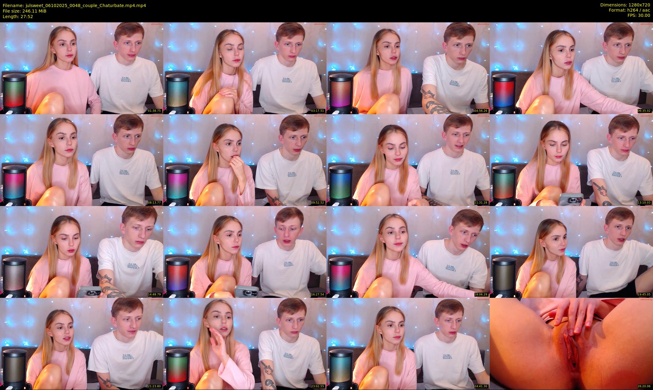 julsweet — 28 minute Chaturbate male cam show recording, 720p, Oct 6, 2025