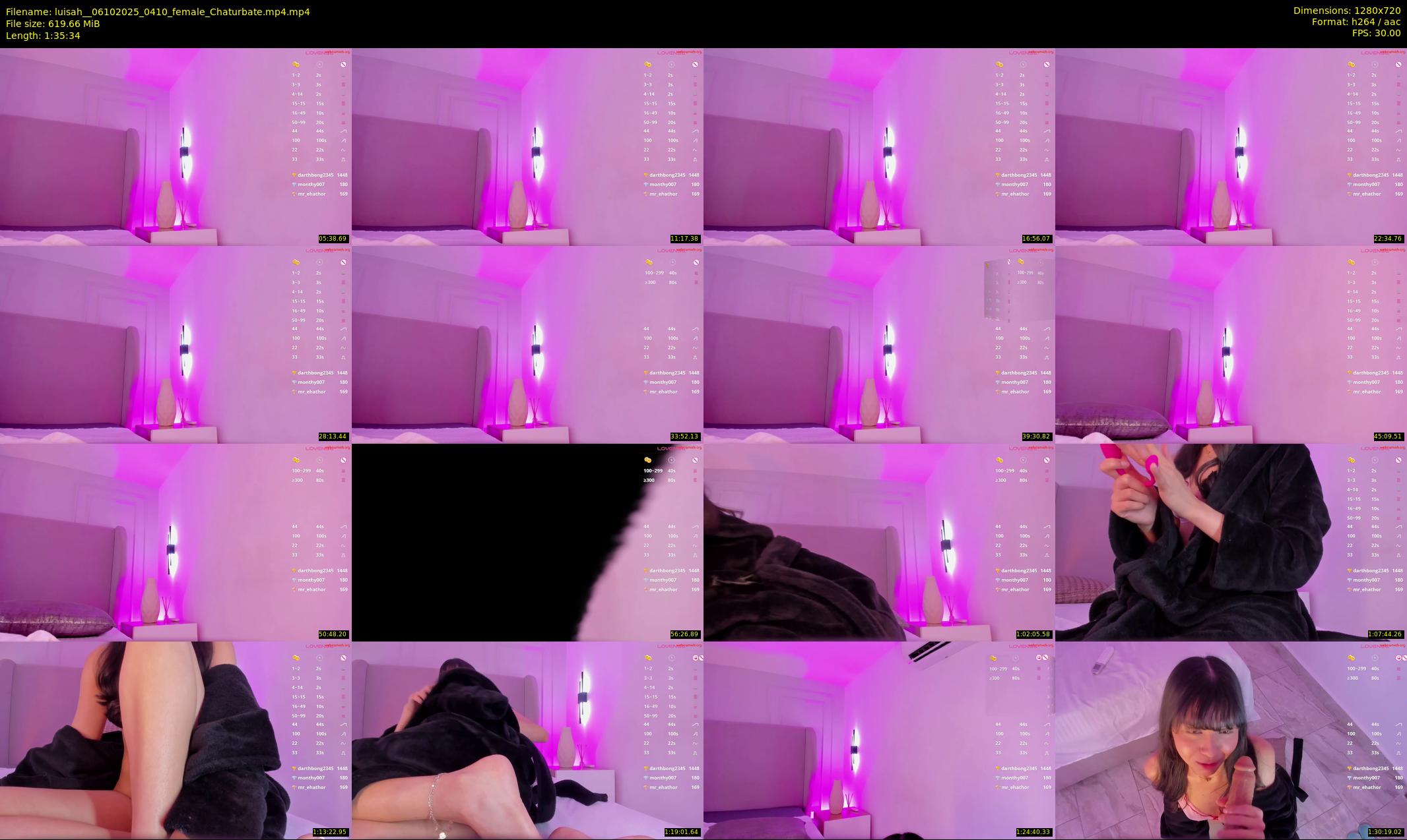 luisah_ — 96 minute Chaturbate female cam show recording, 720p, Oct 6, 2025