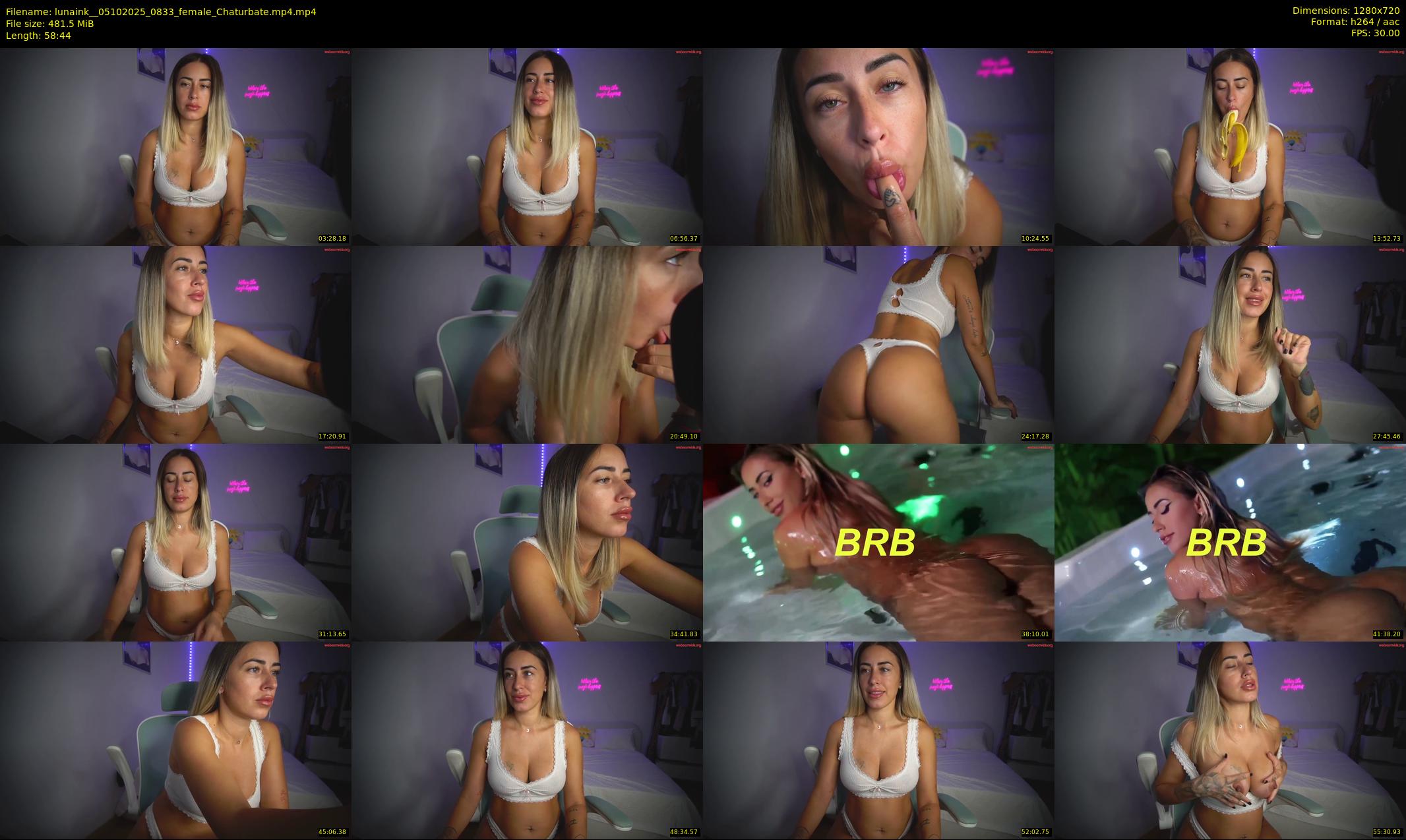 lunaink_ — 59 minute Chaturbate female cam show recording, 720p, Oct 5, 2025