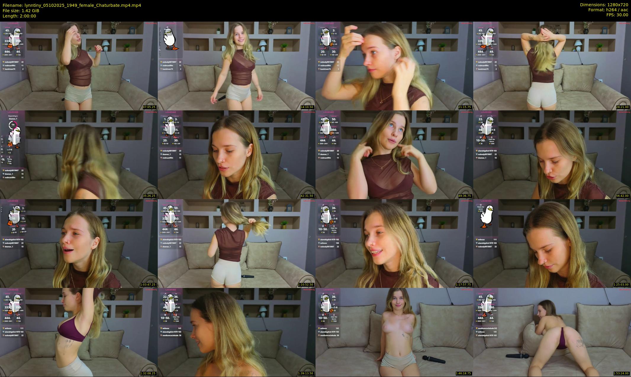 lynntiny — 120 minute Chaturbate female cam show recording, 720p, Oct 5, 2025
