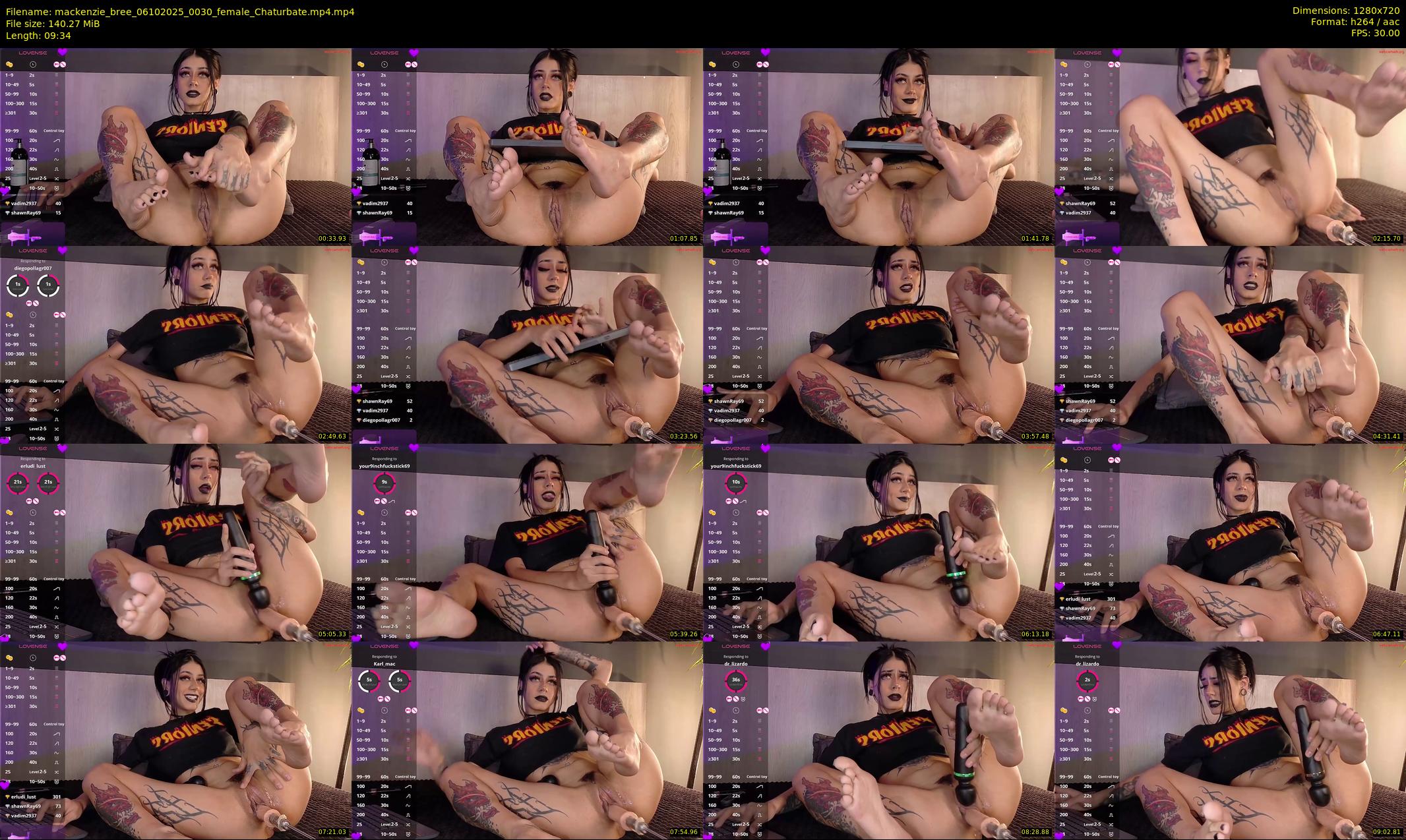 mackenzie_bree — 10 minute Chaturbate female cam show recording, 720p, Oct 6, 2025