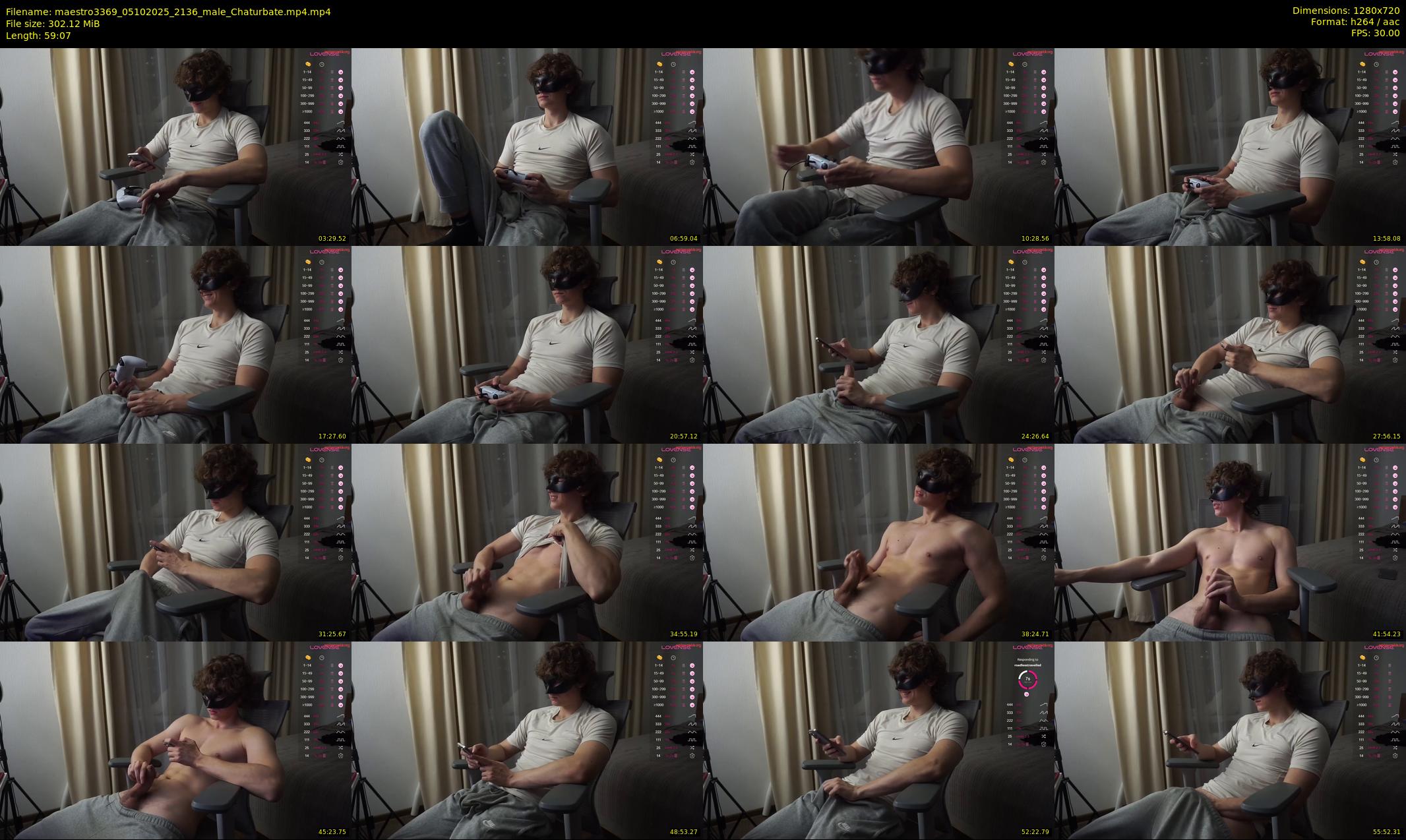 maestro3369 — 60 minute Chaturbate male cam show recording, 720p, Oct 5, 2025