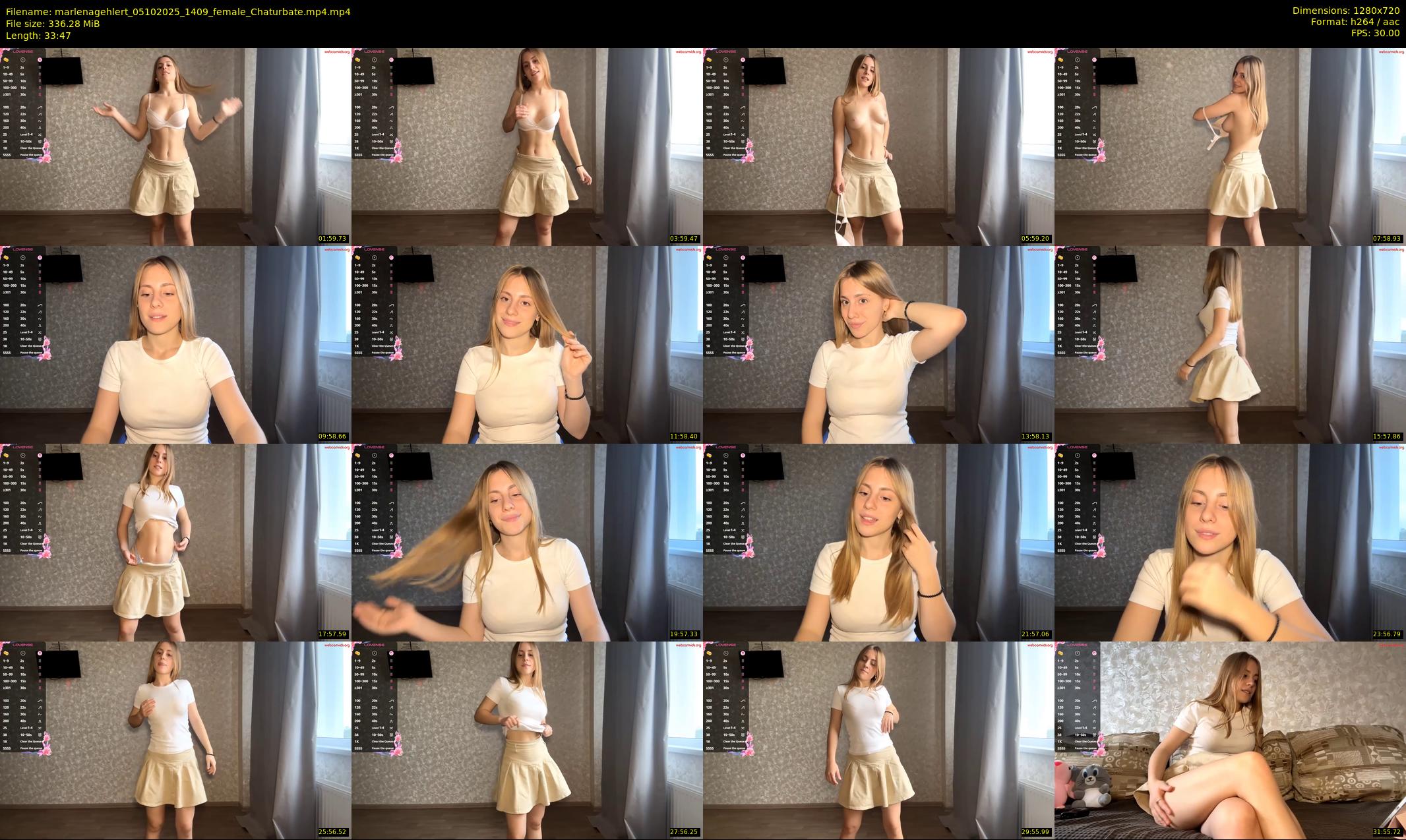 marlenagehlert — 34 minute Chaturbate female cam show recording, 720p, Oct 5, 2025