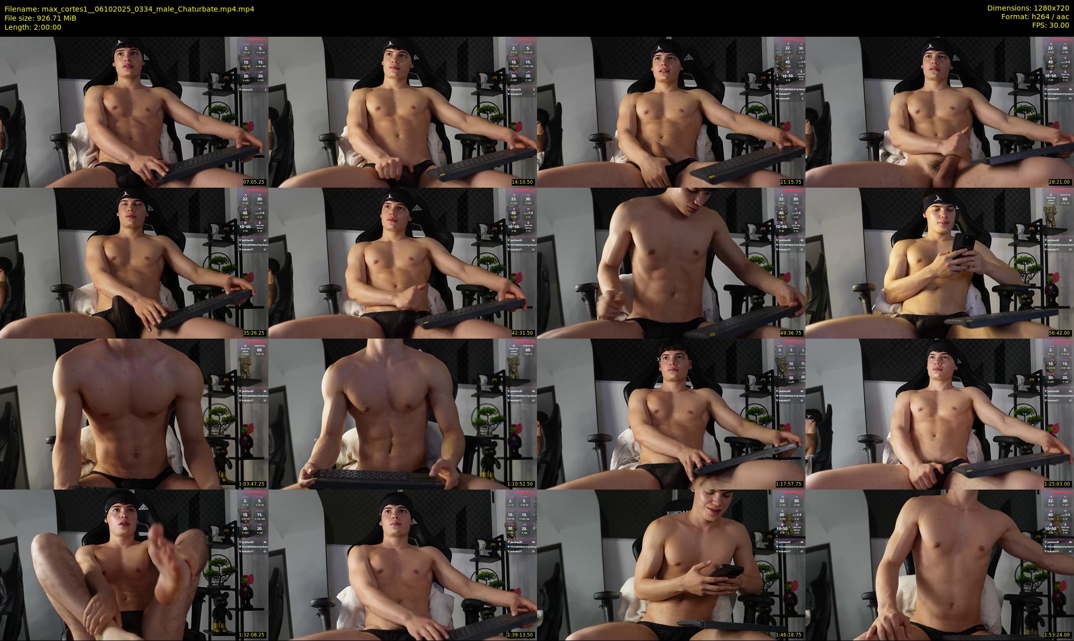 max_cortes1_ — 120 minute Chaturbate male cam show recording, 720p, Oct 6, 2025