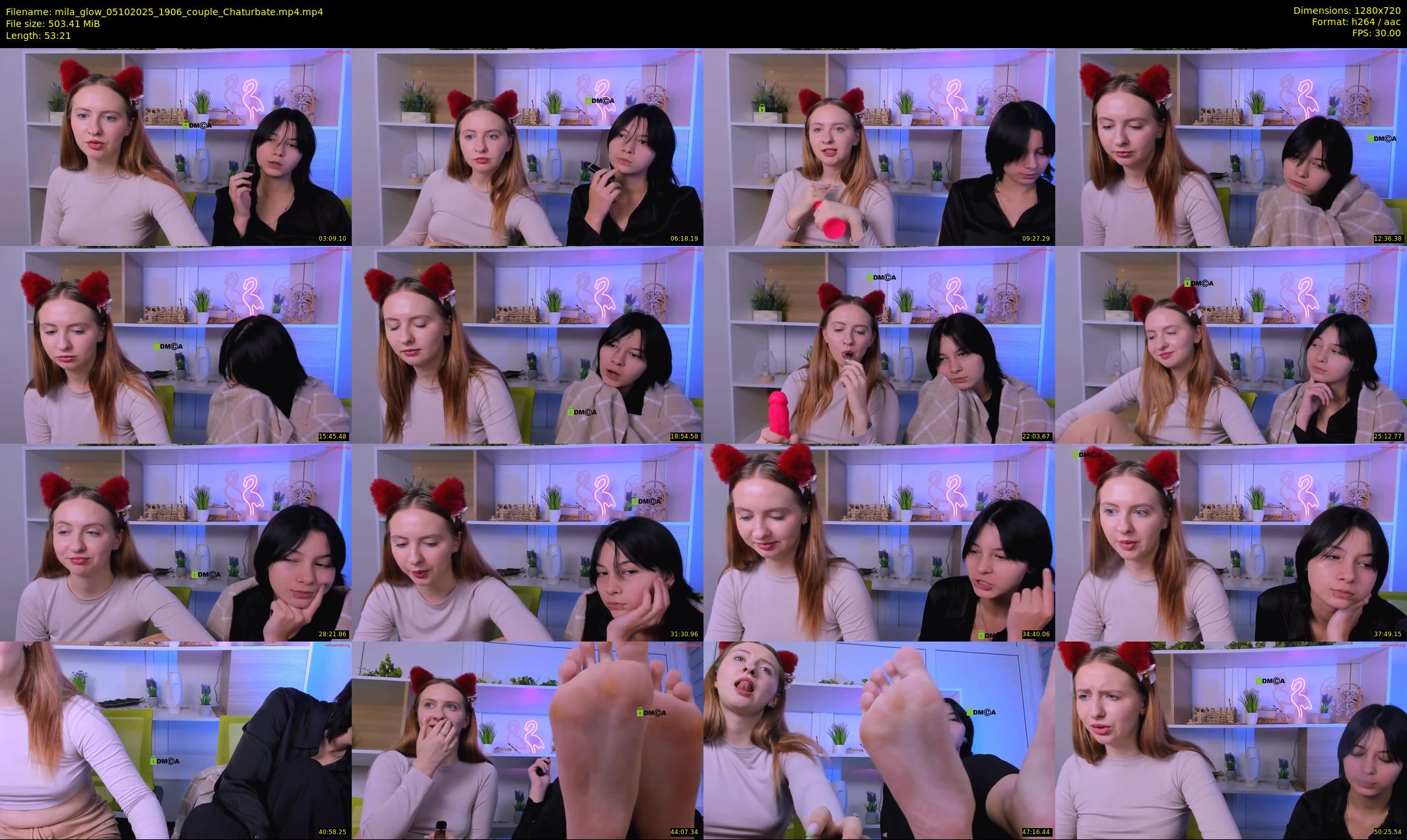 mila_glow — 54 minute Chaturbate female cam show recording, 720p, Oct 5, 2025