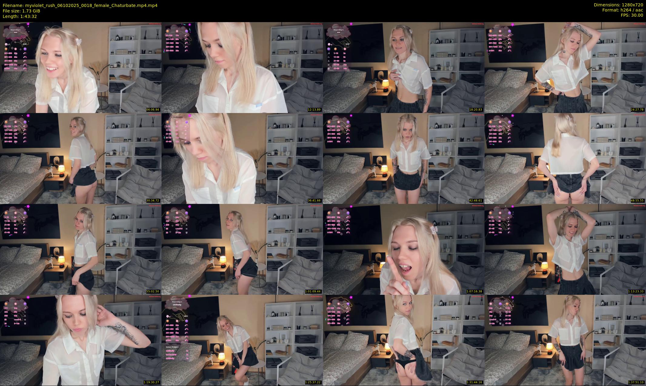 myviolet_rush — 104 minute Chaturbate female cam show recording, 720p, Oct 6, 2025