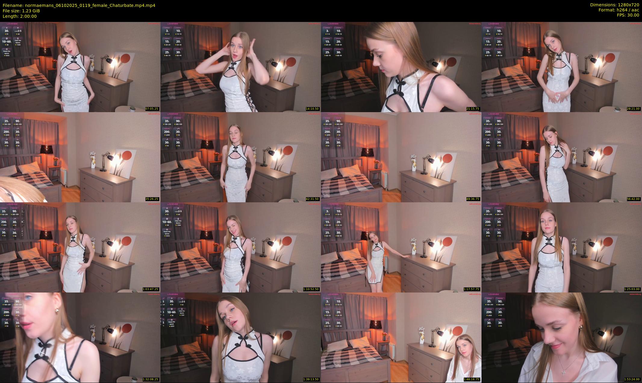 normaemans — 120 minute Chaturbate female cam show recording, 720p, Oct 6, 2025