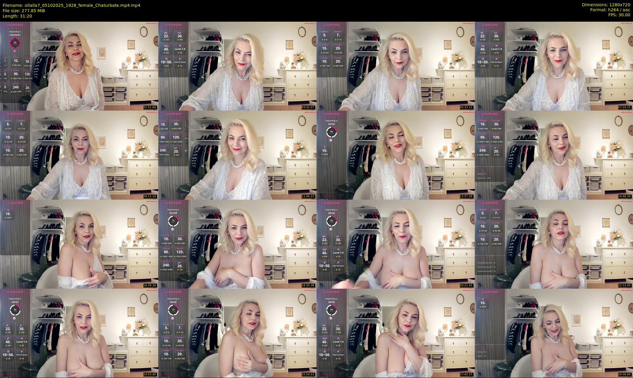 ollalla7 — 32 minute Chaturbate female cam show recording, 720p, Oct 5, 2025