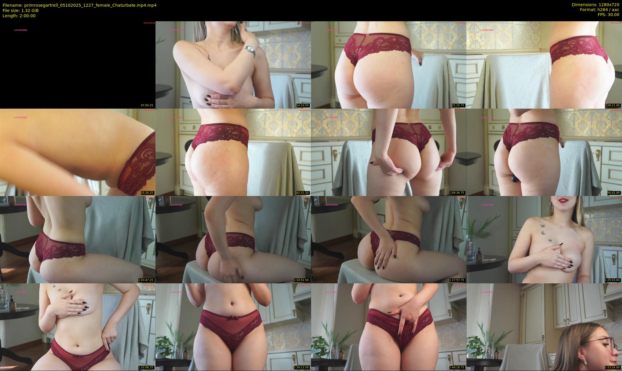 primrosegartrell — 120 minute Chaturbate female cam show recording, 720p, Oct 5, 2025