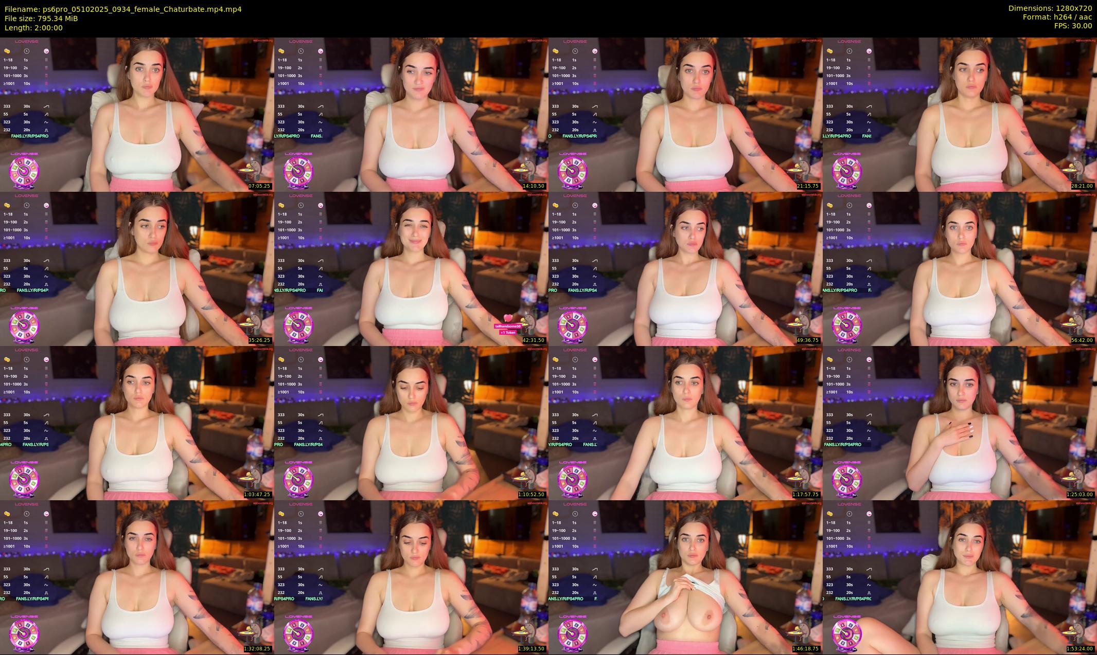 ps6pro — 120 minute Chaturbate female cam show recording, 720p, Oct 5, 2025