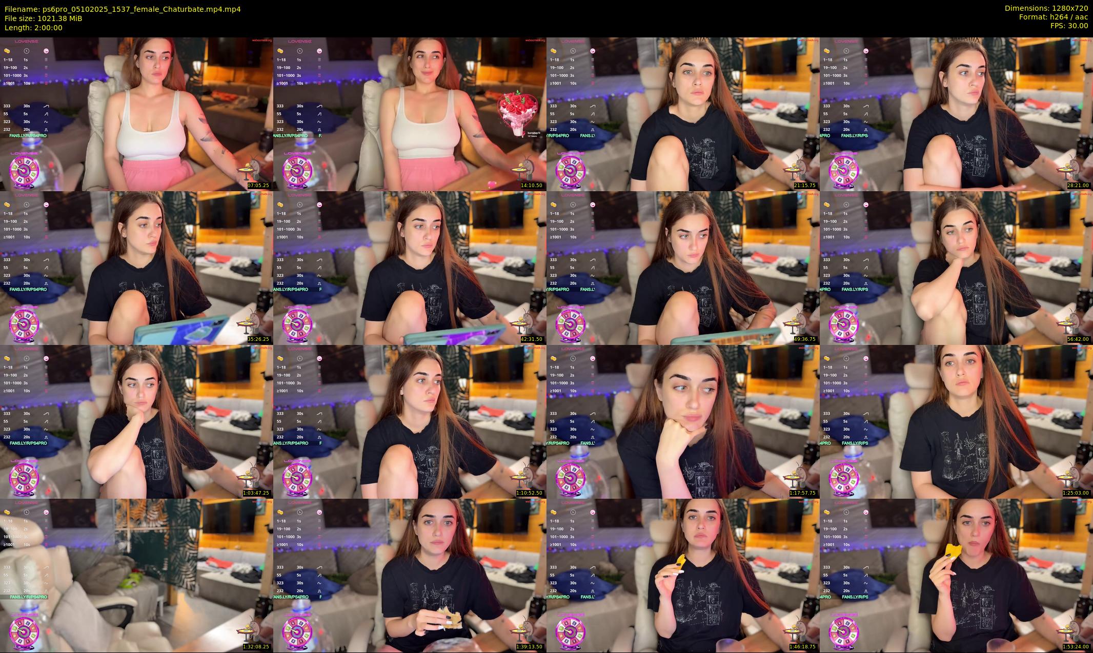 ps6pro — 120 minute Chaturbate female cam show recording, 720p, Oct 5, 2025